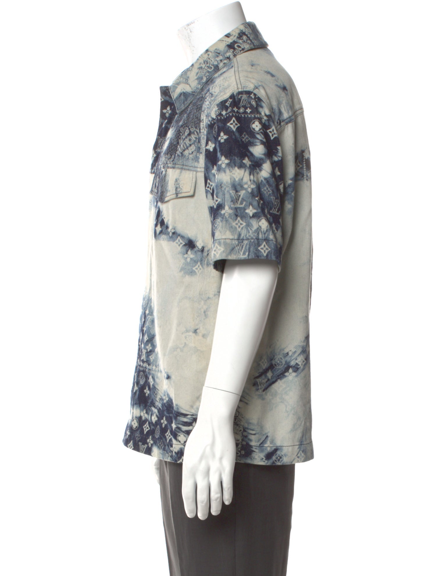 Louis Vuitton 2022 LV Monogram Denim Shirt