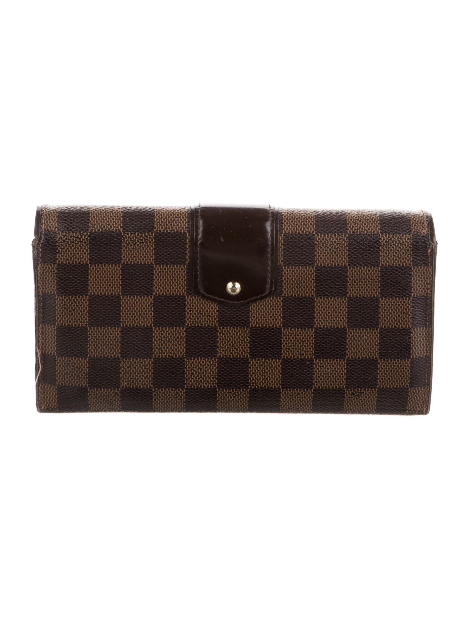 Louis Vuitton 2013 Damier Ebene Pattern Sistina Wallet