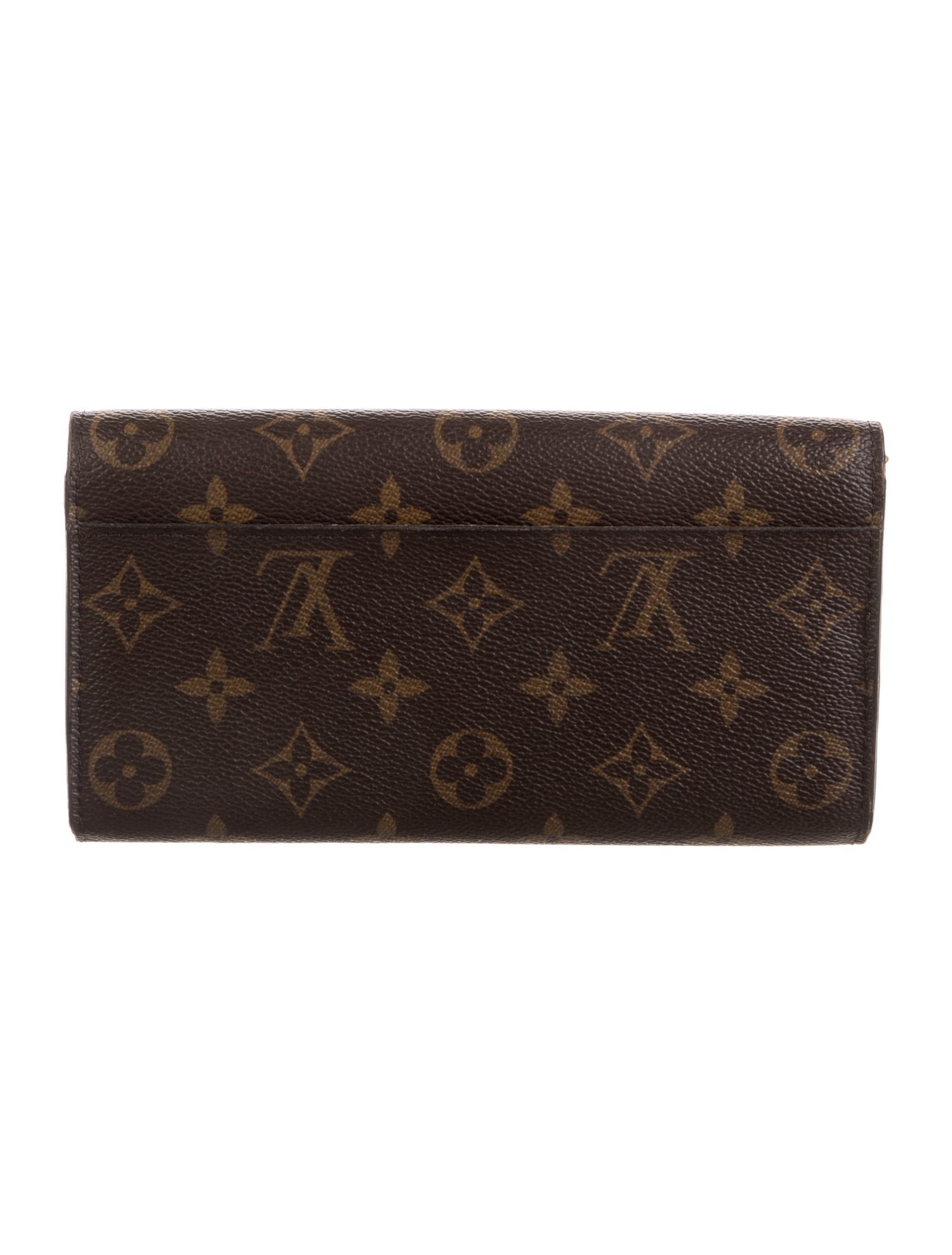 Louis Vuitton LV Monogram Coated Canvas Sarah Wallet