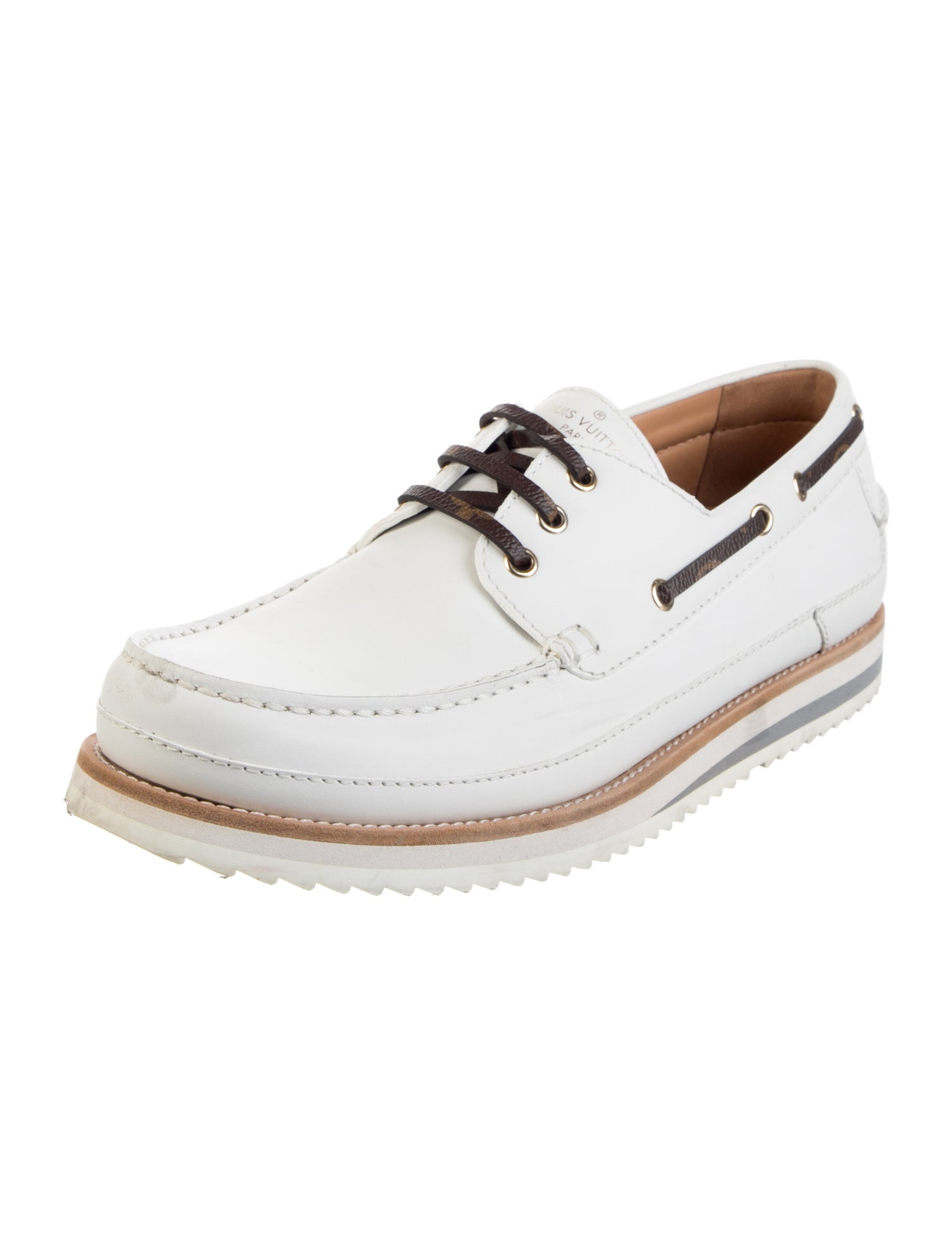Louis Vuitton Leather Boat Shoes