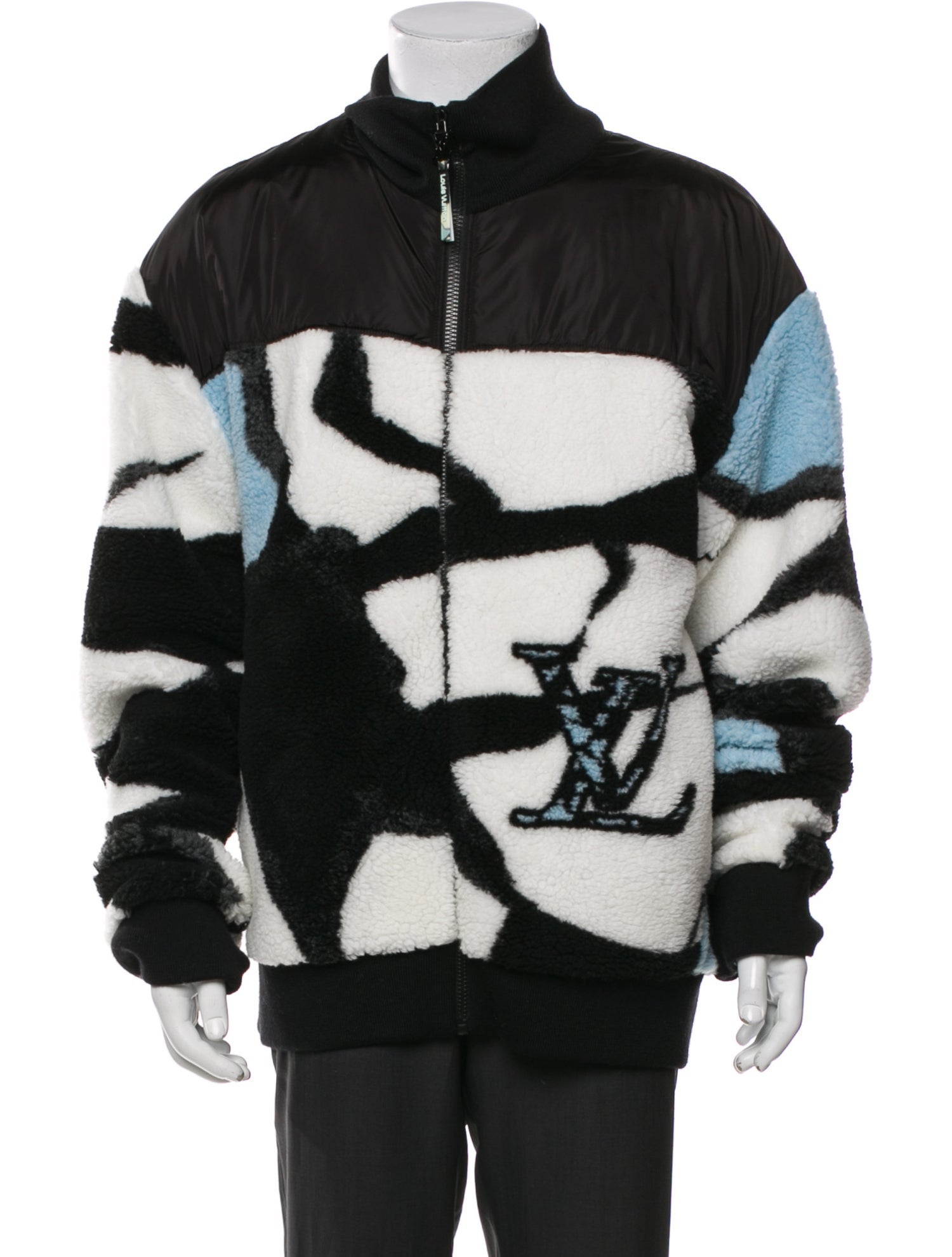 Louis Vuitton 2024 Colorblock Pattern Puffer Coat