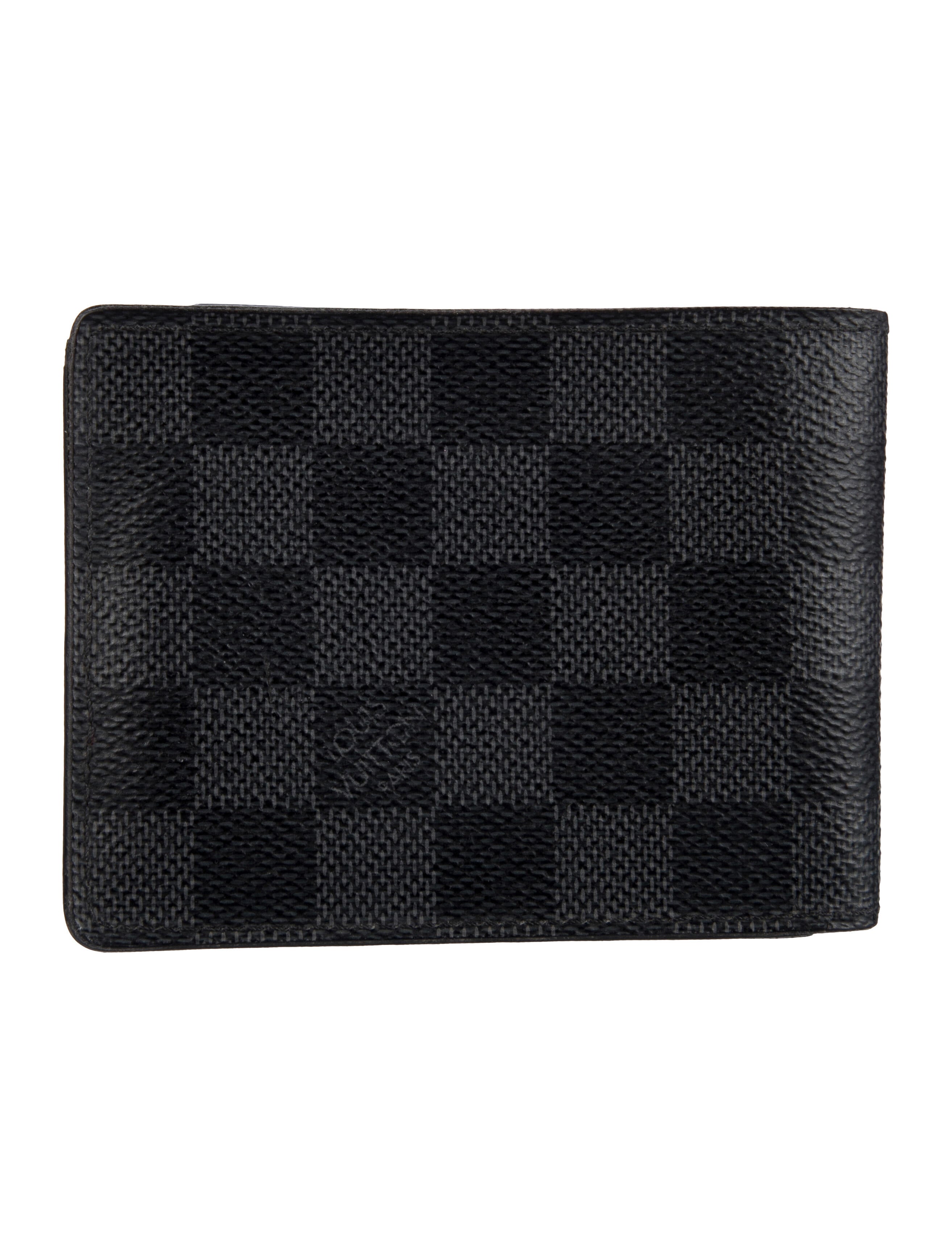 Louis Vuitton 2015 Damier Graphite Pattern Bifold Wallet