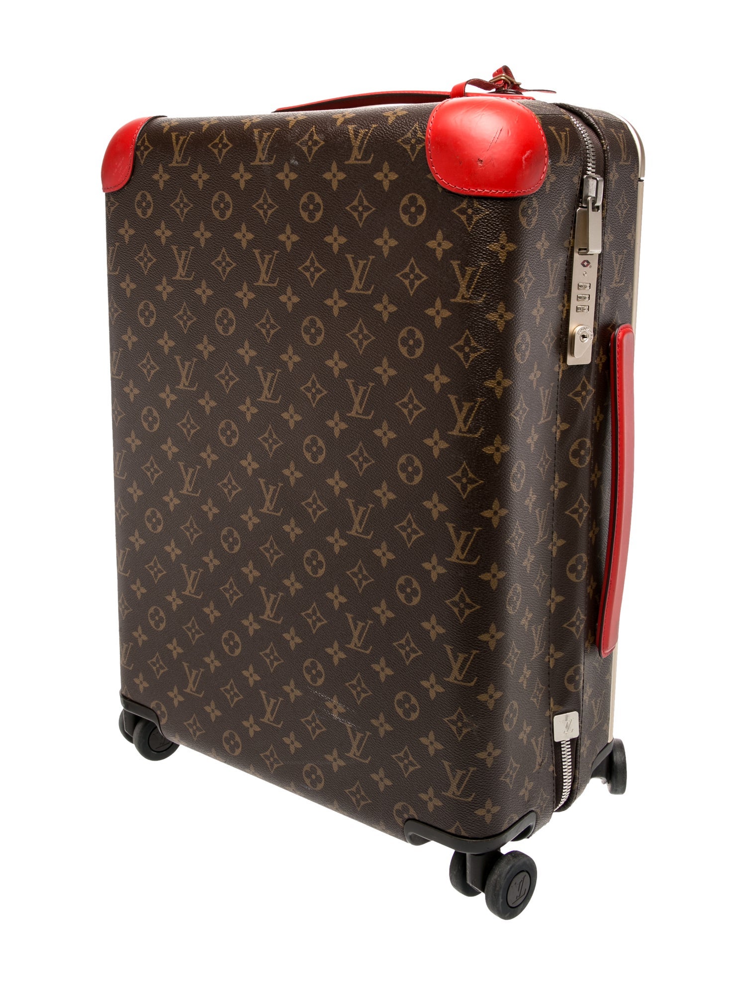 Louis Vuitton Monogram Horizon 55 Coquelicot Suitcase
