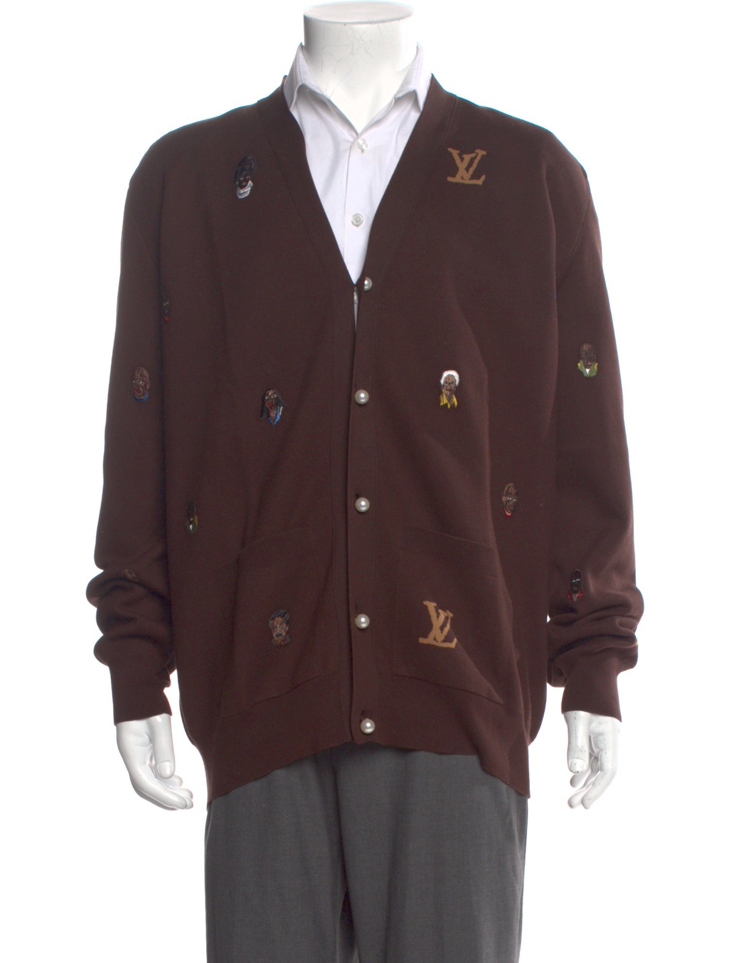 Louis Vuitton 2024 Signature Logo Cardigan