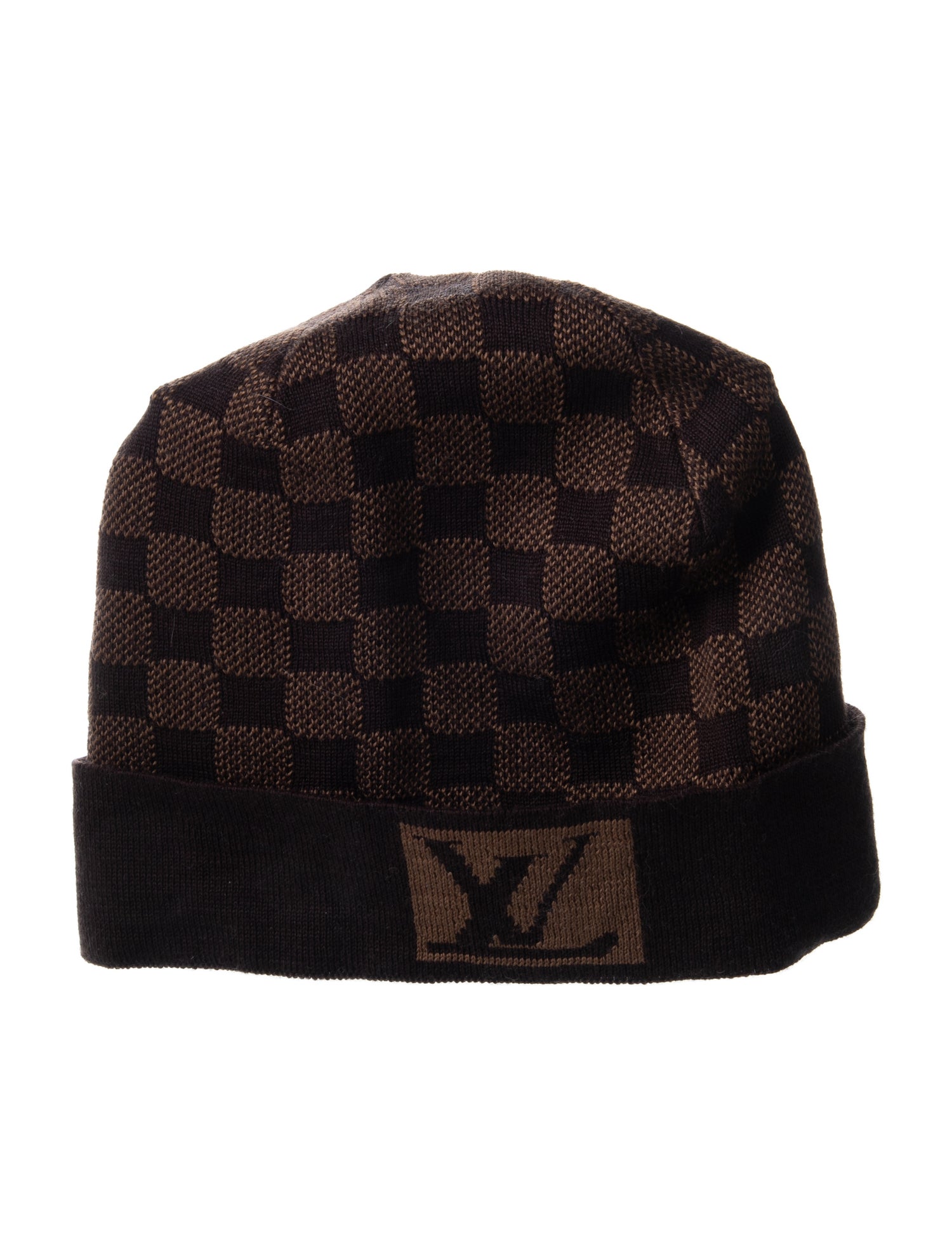 Louis Vuitton Damier Ebene Wool Beanie