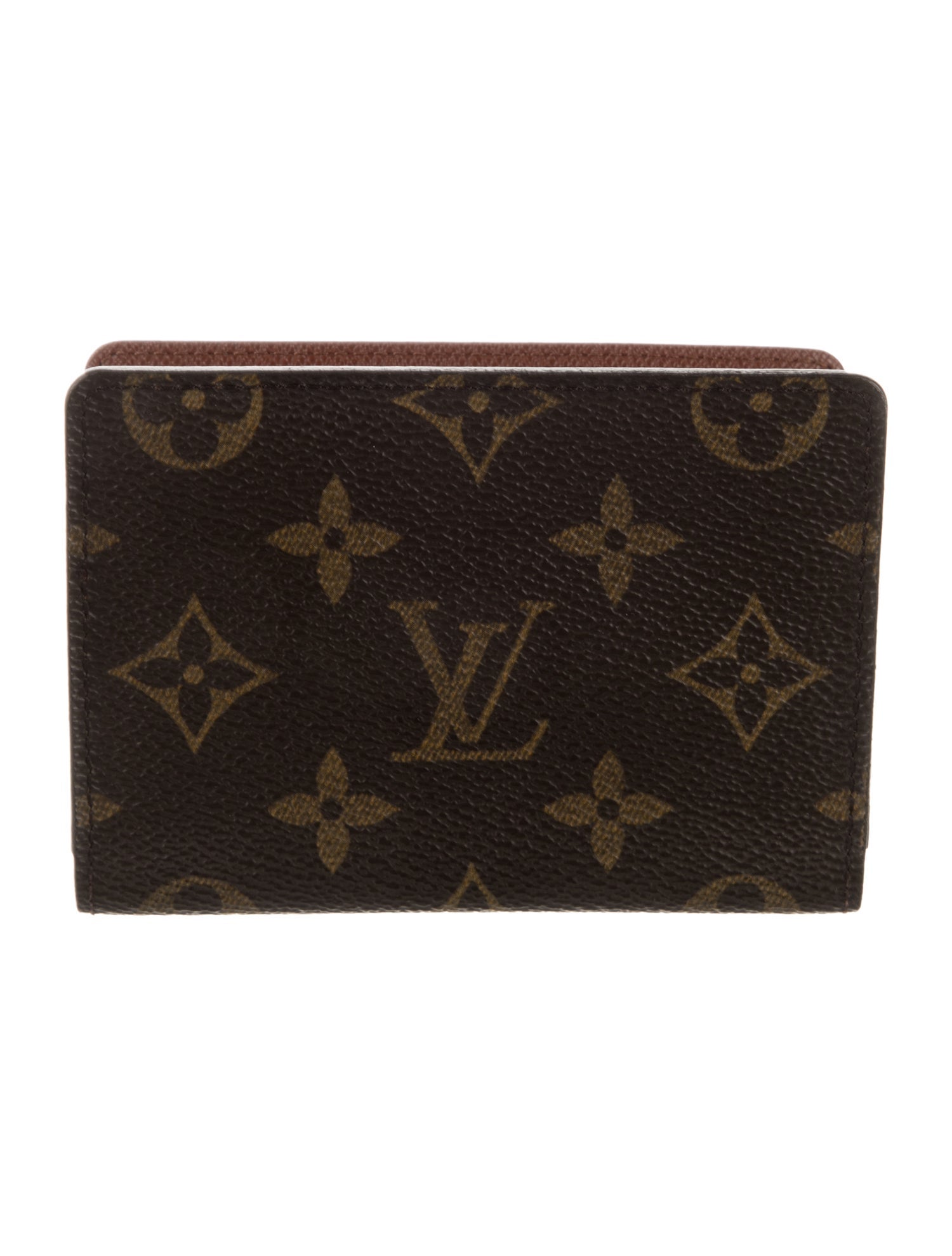 Louis Vuitton Monogram Visible Pass Case Porte 2 Cartes - Brown
