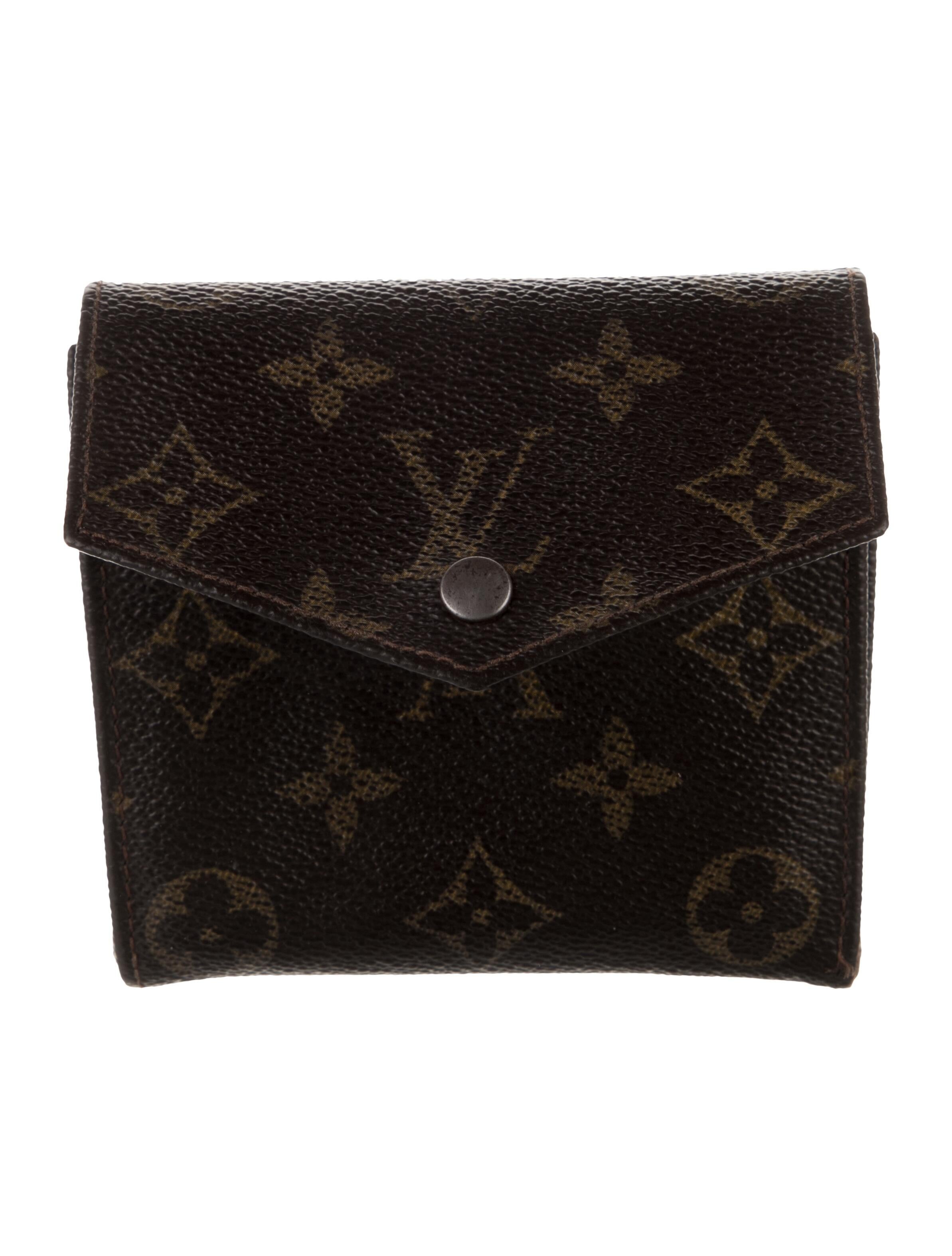 Louis Vuitton LV Monogram Coated Canvas Elise Wallet
