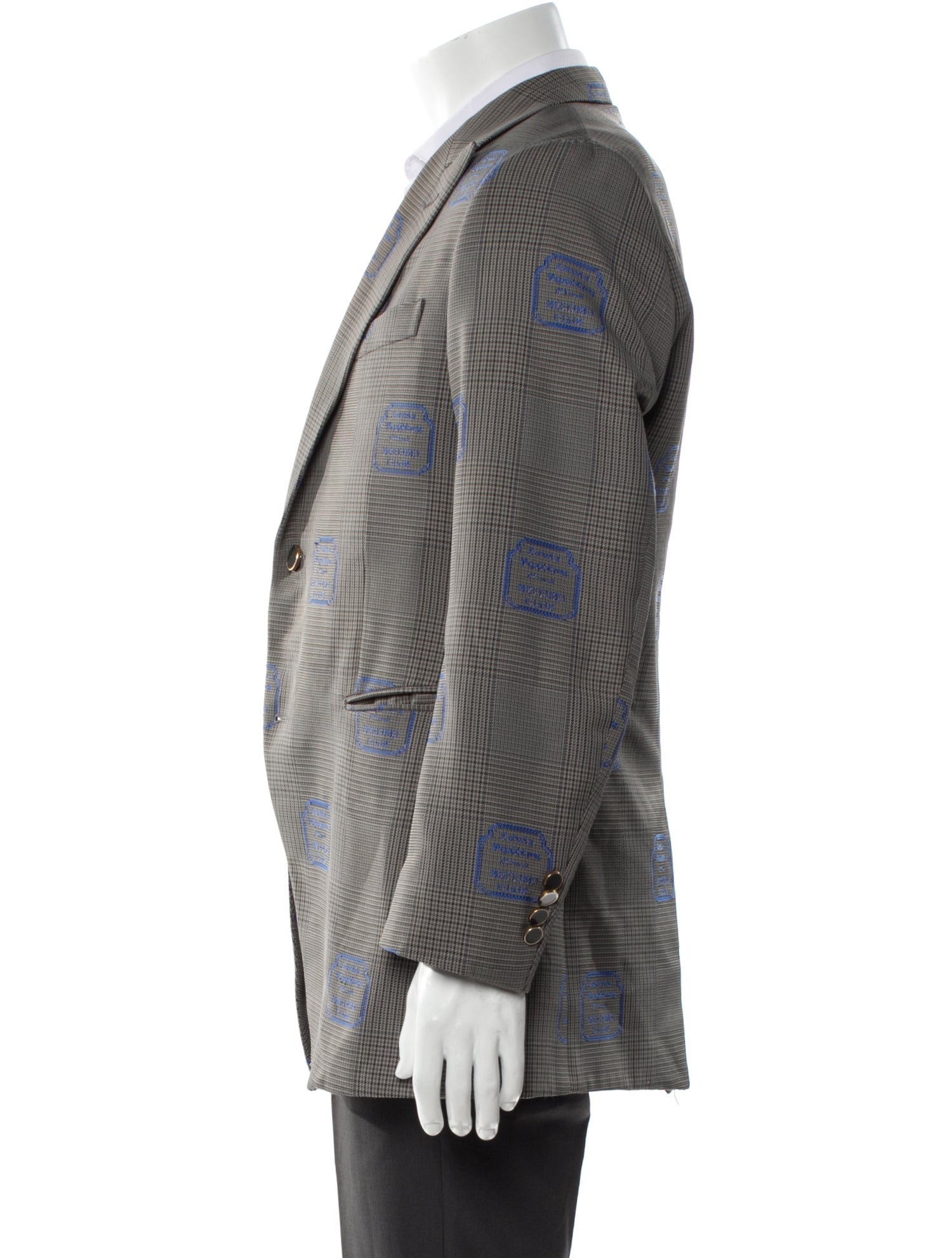 Louis Vuitton 2020 Plaid Print Blazer