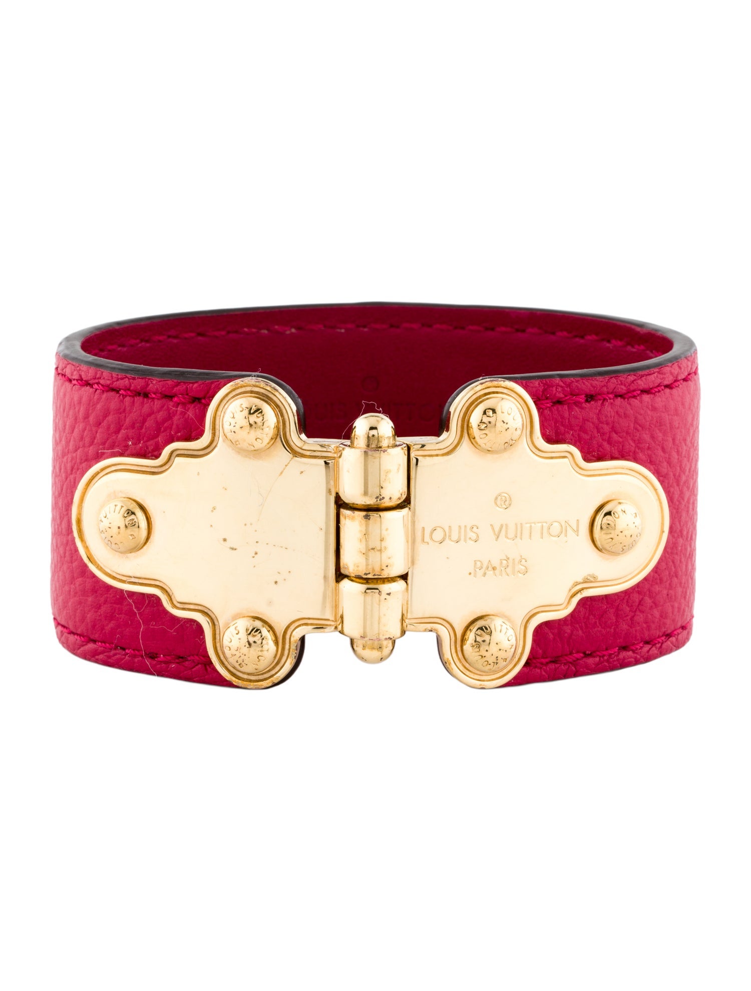 Louis Vuitton Leather Save It Wrap Bracelet