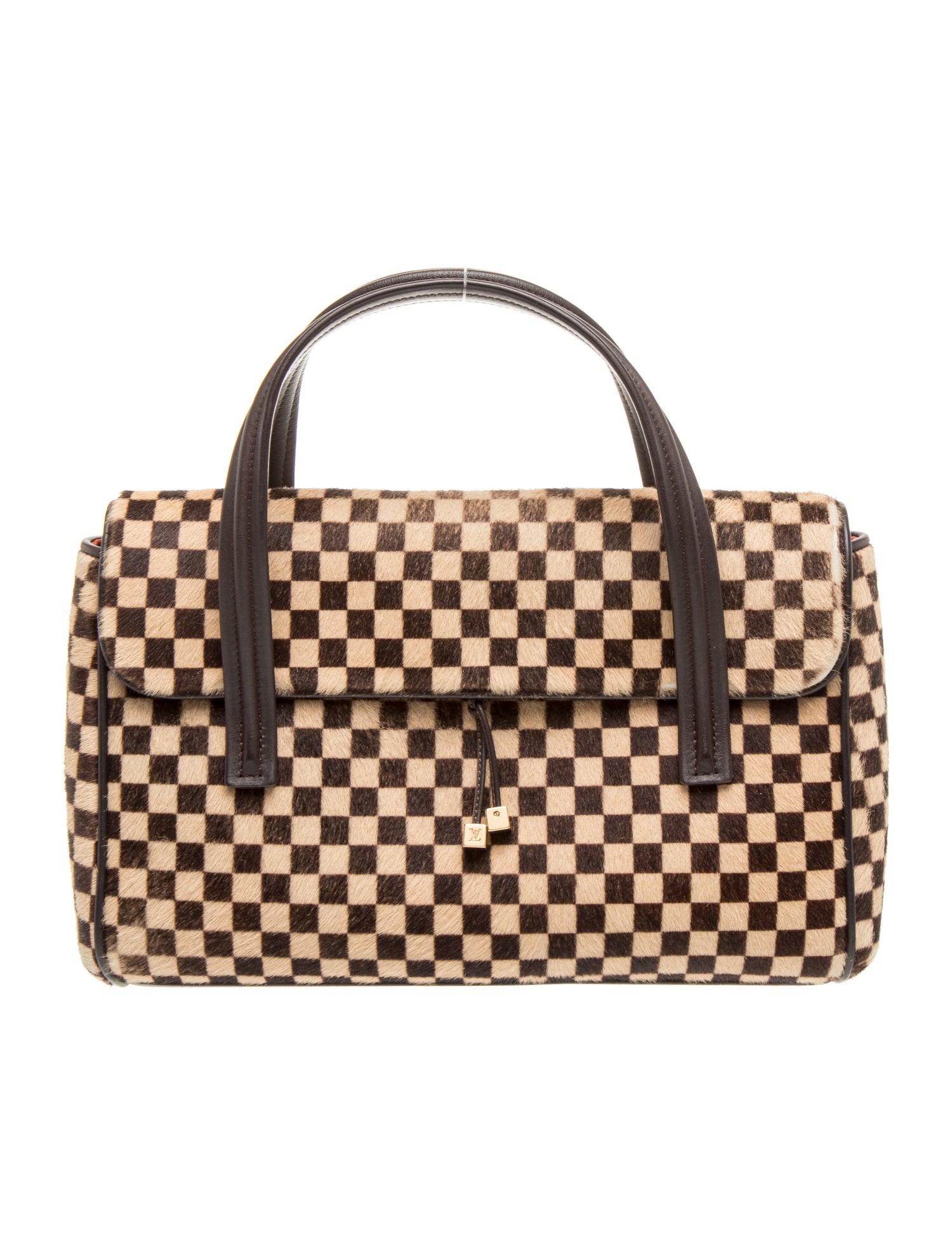 Louis Vuitton Damier Ebene Sauvage Lion Handbag