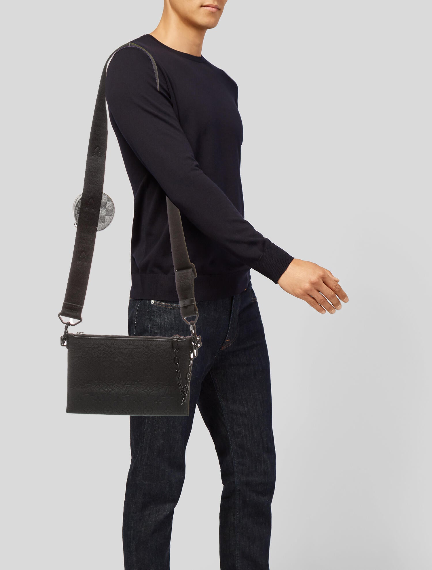 Louis Vuitton Embossed Leather Defile Homme