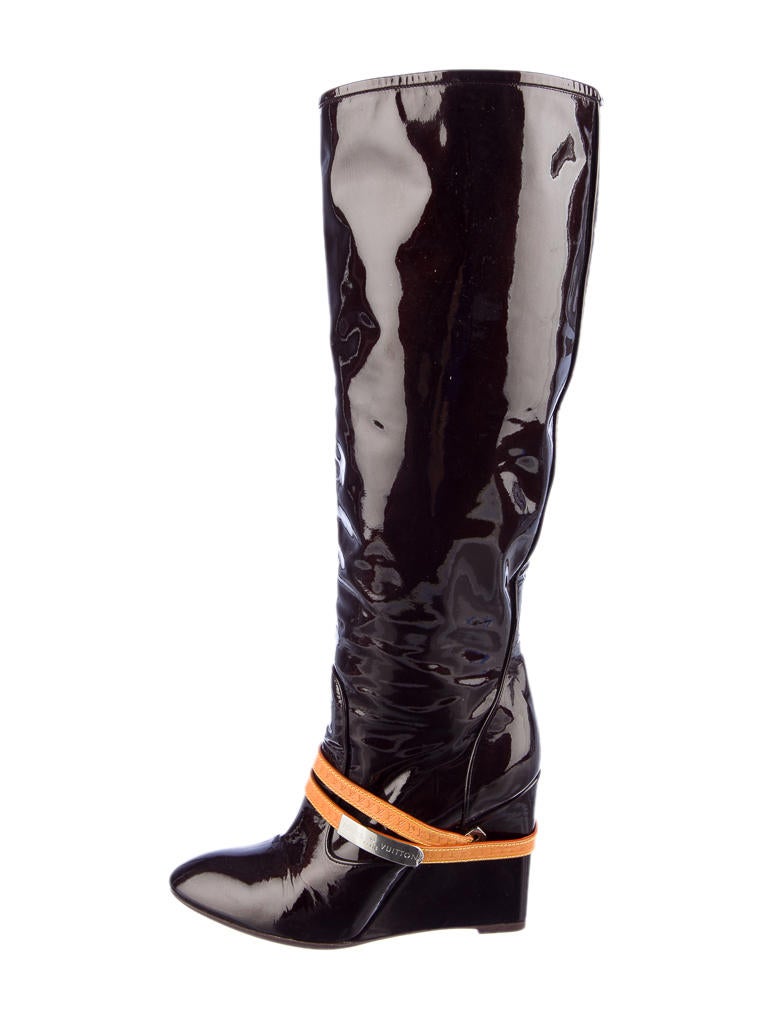 Louis Vuitton Vernis Patent Boots