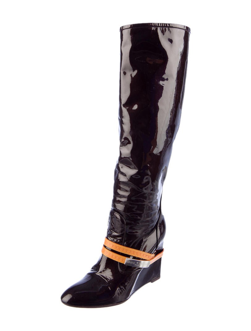 Louis Vuitton Vernis Patent Boots