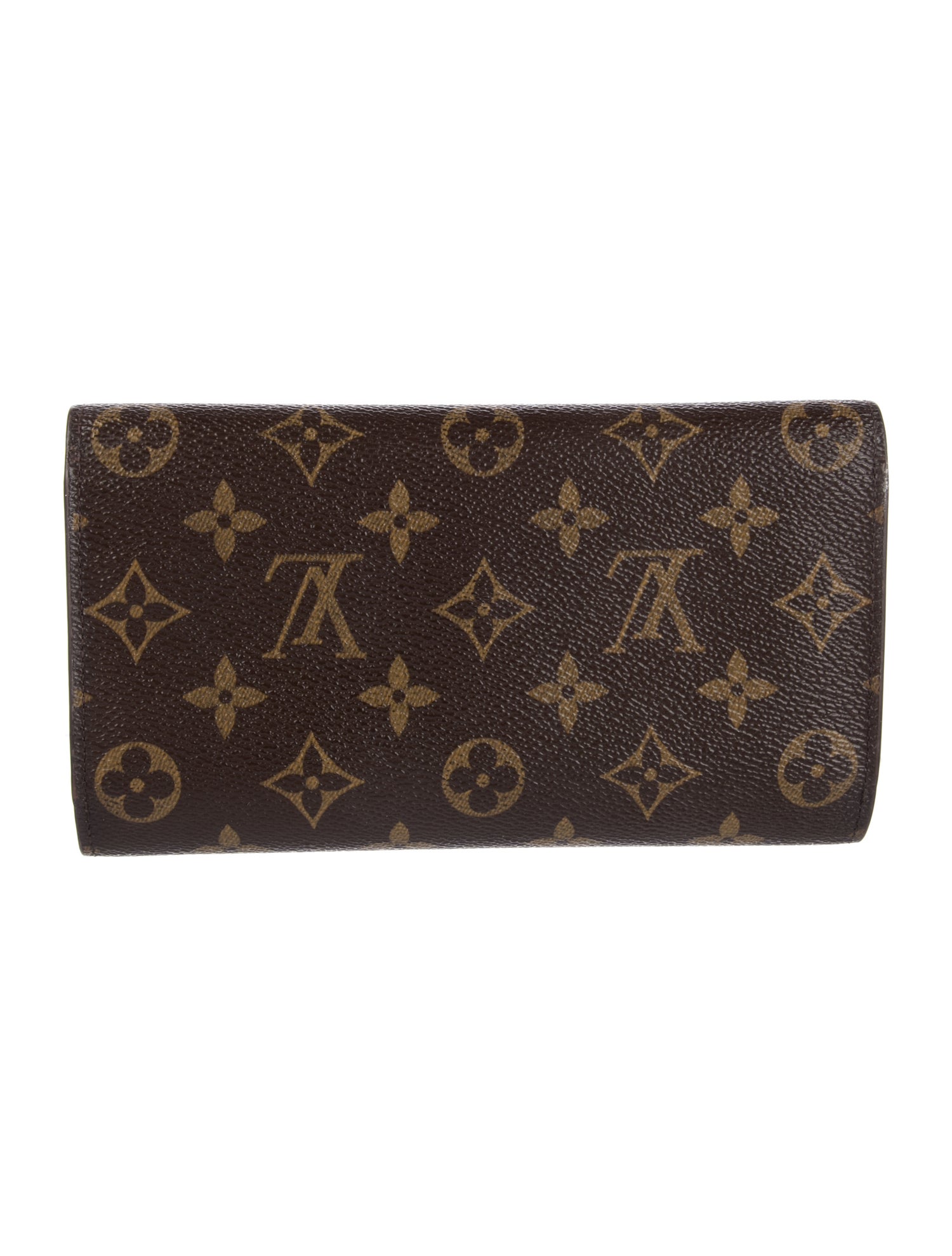 Louis Vuitton LV Monogram Coated Canvas Sarah Wallet
