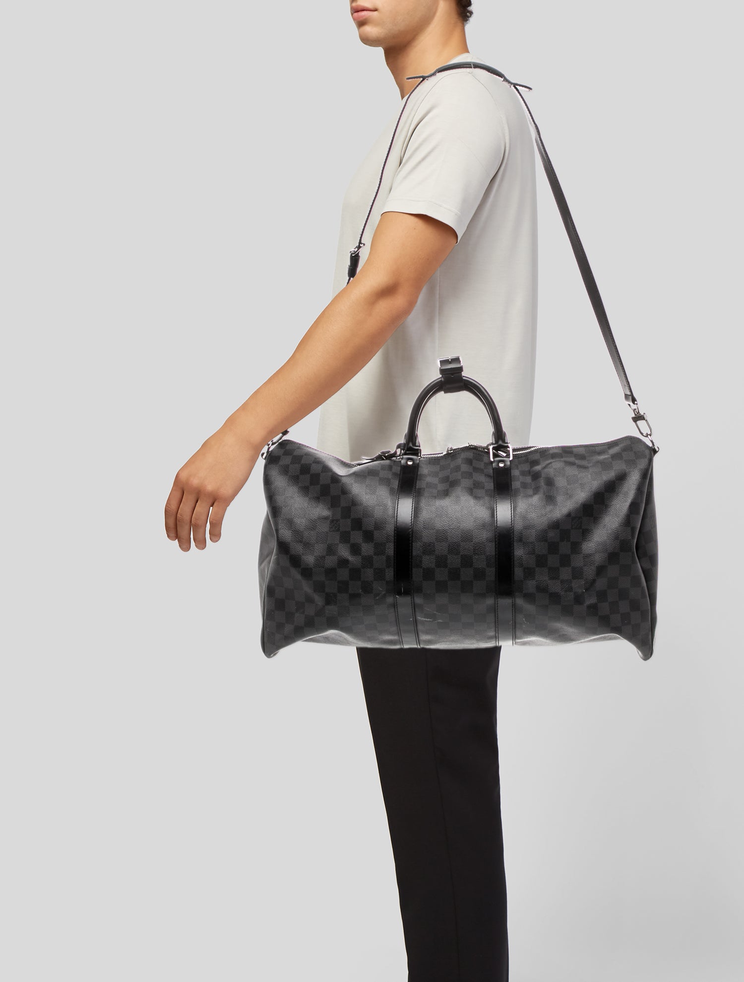 Louis Vuitton Damier Graphite Keepall Bandouliere 55