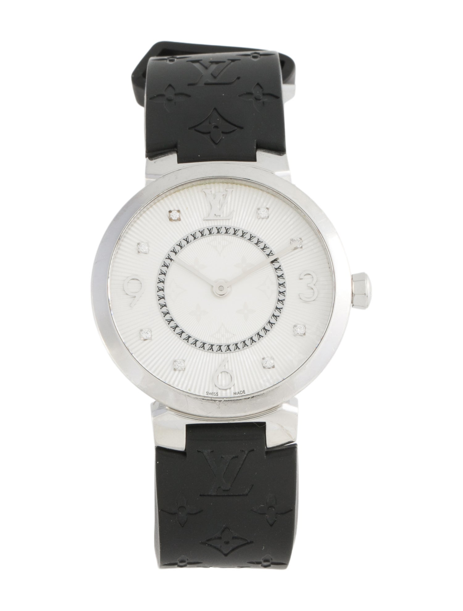 Louis Vuitton Tambour Slim Monogram 33 Watch