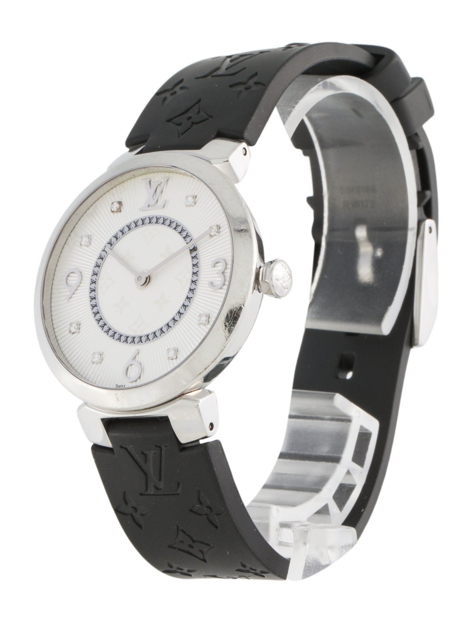 Louis Vuitton Tambour Slim Monogram 33 Watch