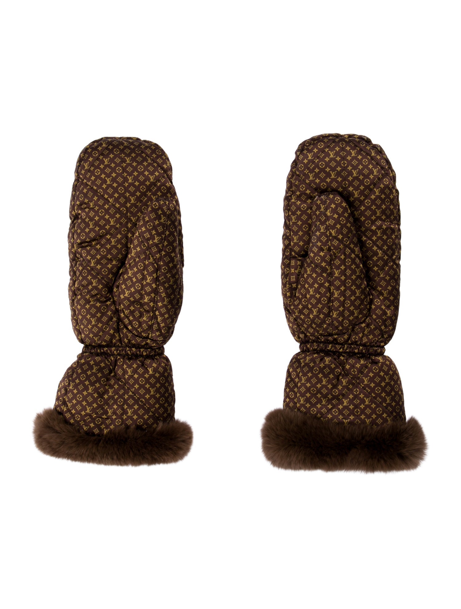 Louis Vuitton LV Monogram Silk Mittens