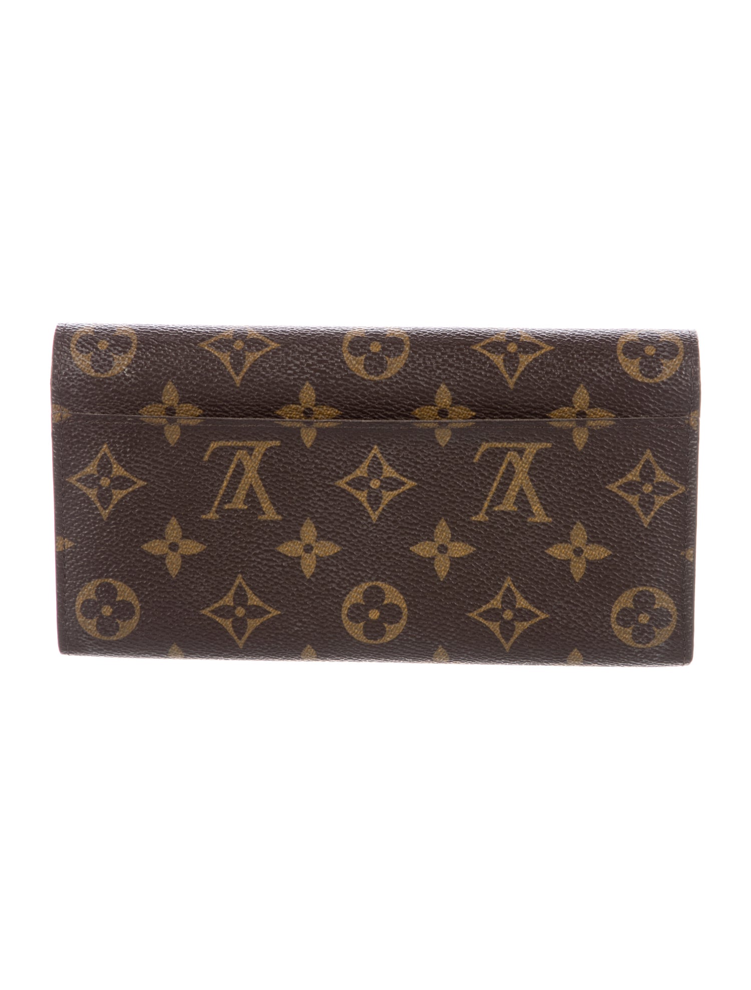Louis Vuitton LV Monogram Coated Canvas Sarah Wallet