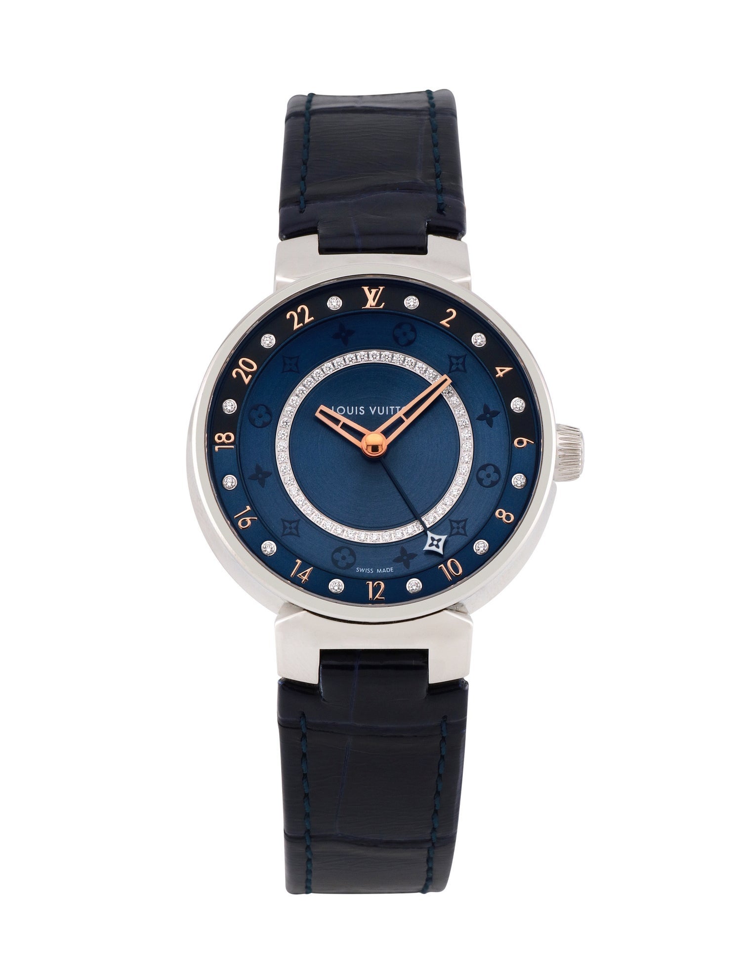 Louis Vuitton Tambour Moon Dual Time Mm Watch