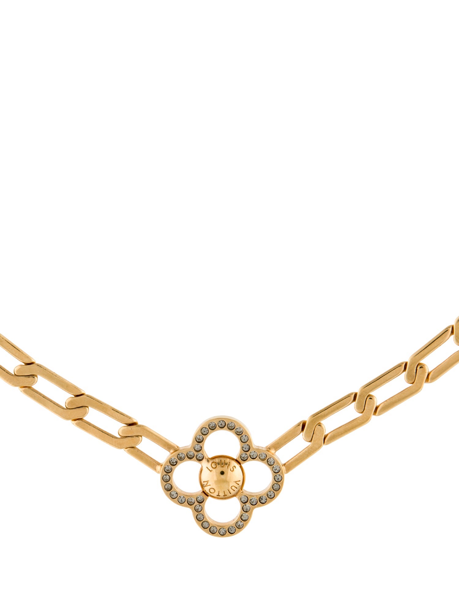 Louis Vuitton Crystal Flower Power Chain Necklace