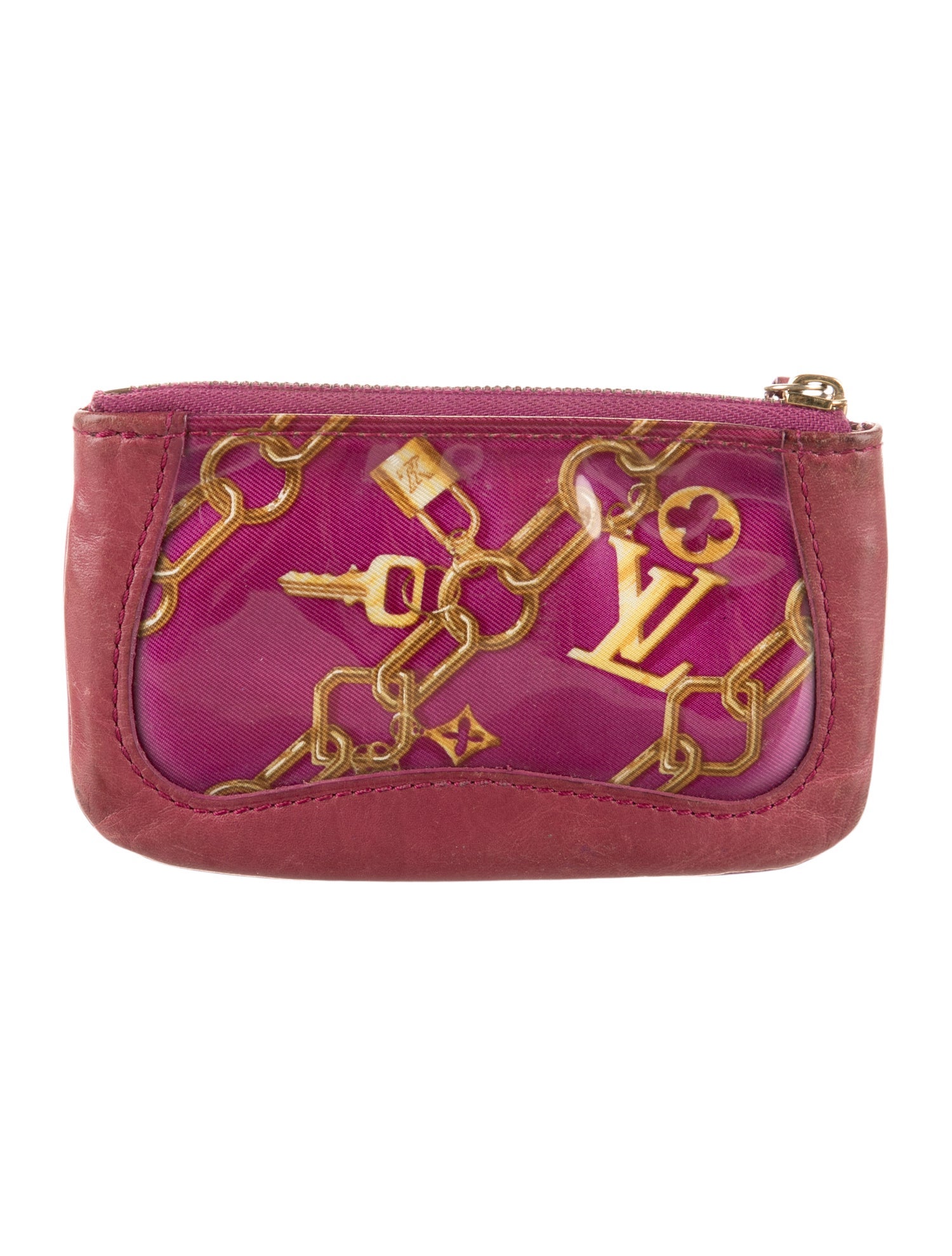 Louis Vuitton Limited Edition Fuschia Monogram Charms Cles Key and Change Holder