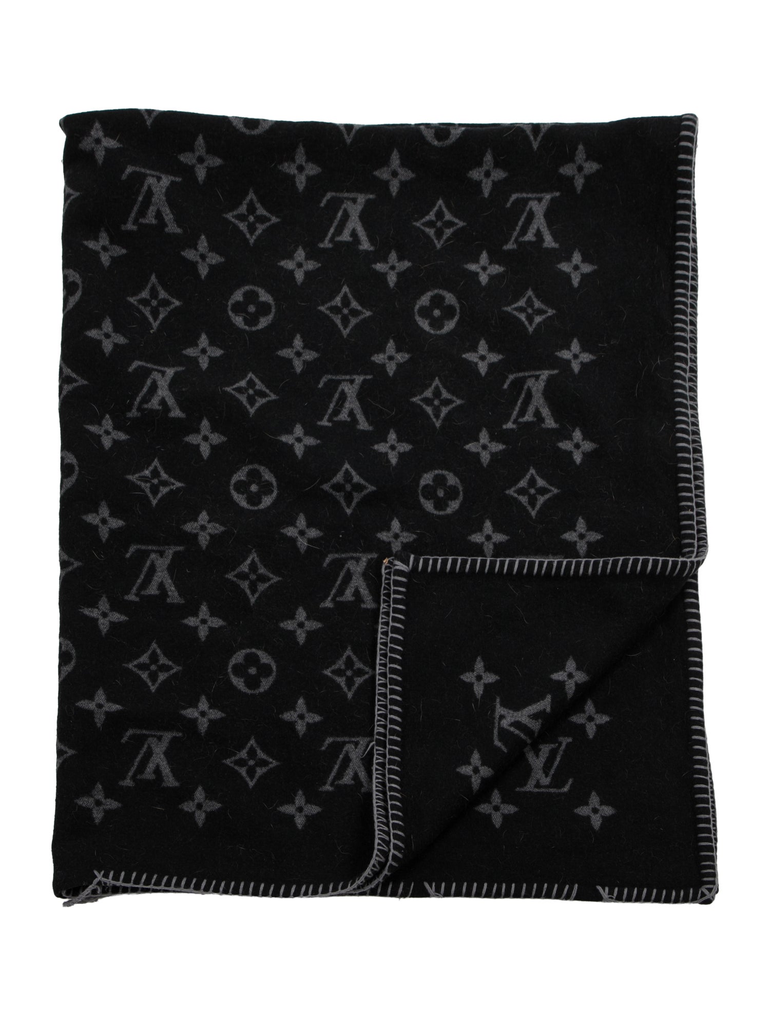 Louis Vuitton Monogram Eclipse Throw Blanket
