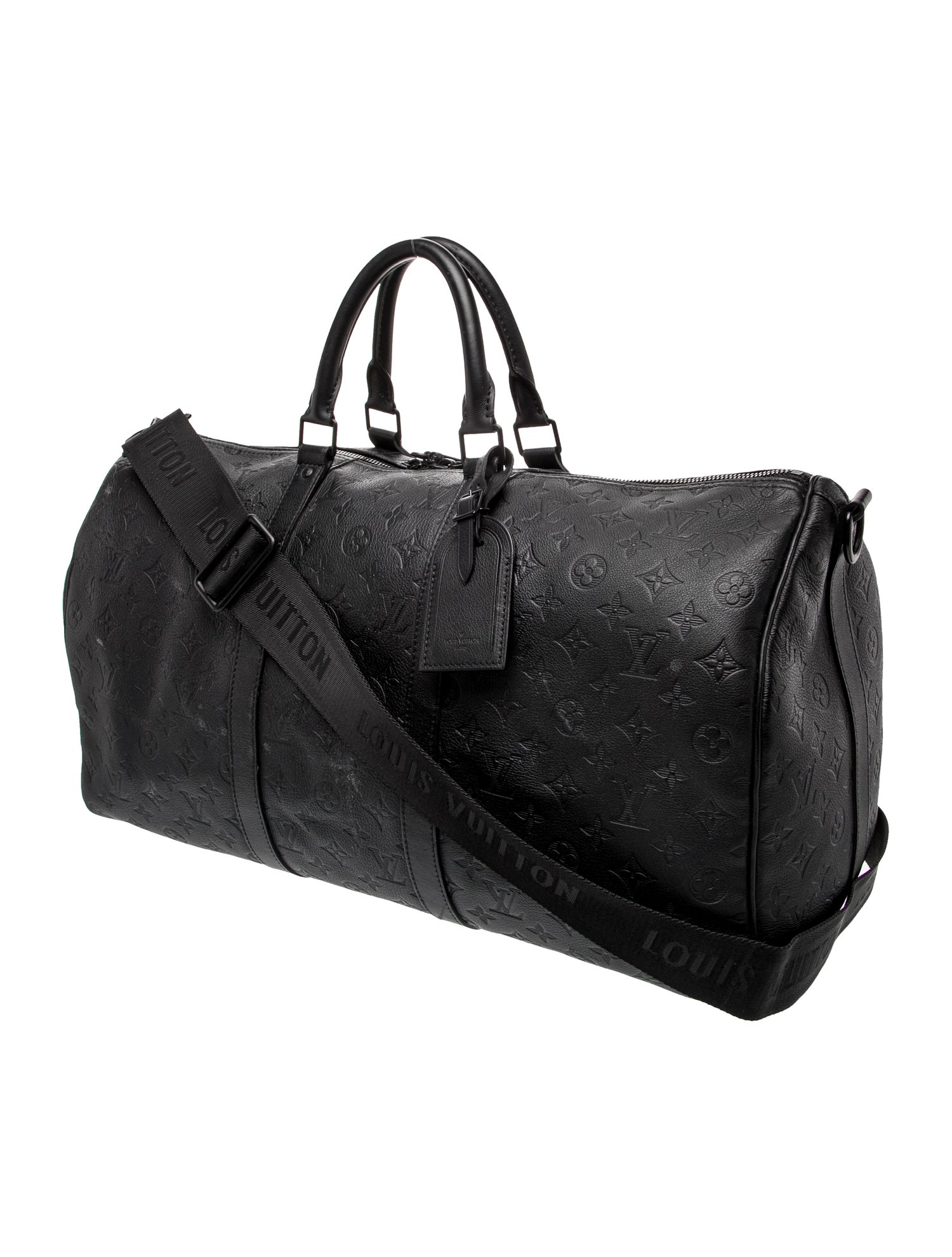 Louis Vuitton Leather Weekender Bag