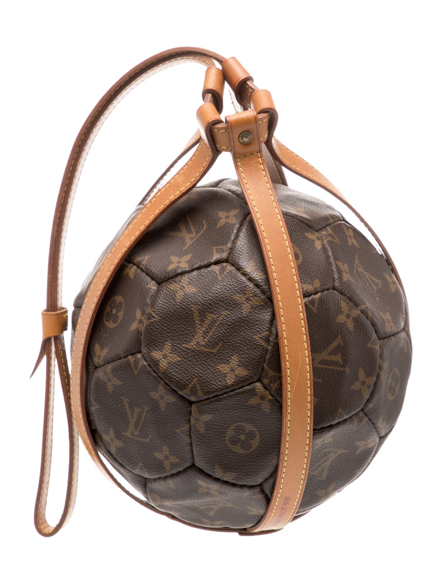 Louis Vuitton Special Edition World Cup 1998 Commemorative Soccer Ball & Carry Strap Set