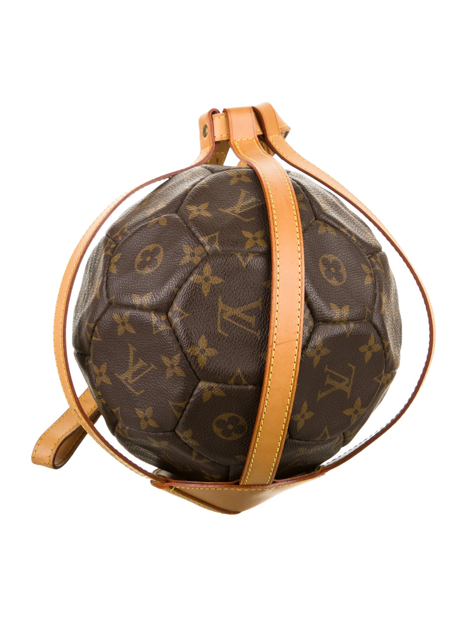 Louis Vuitton Special Edition World Cup 1998 Commemorative Soccer Ball & Carry Strap Set
