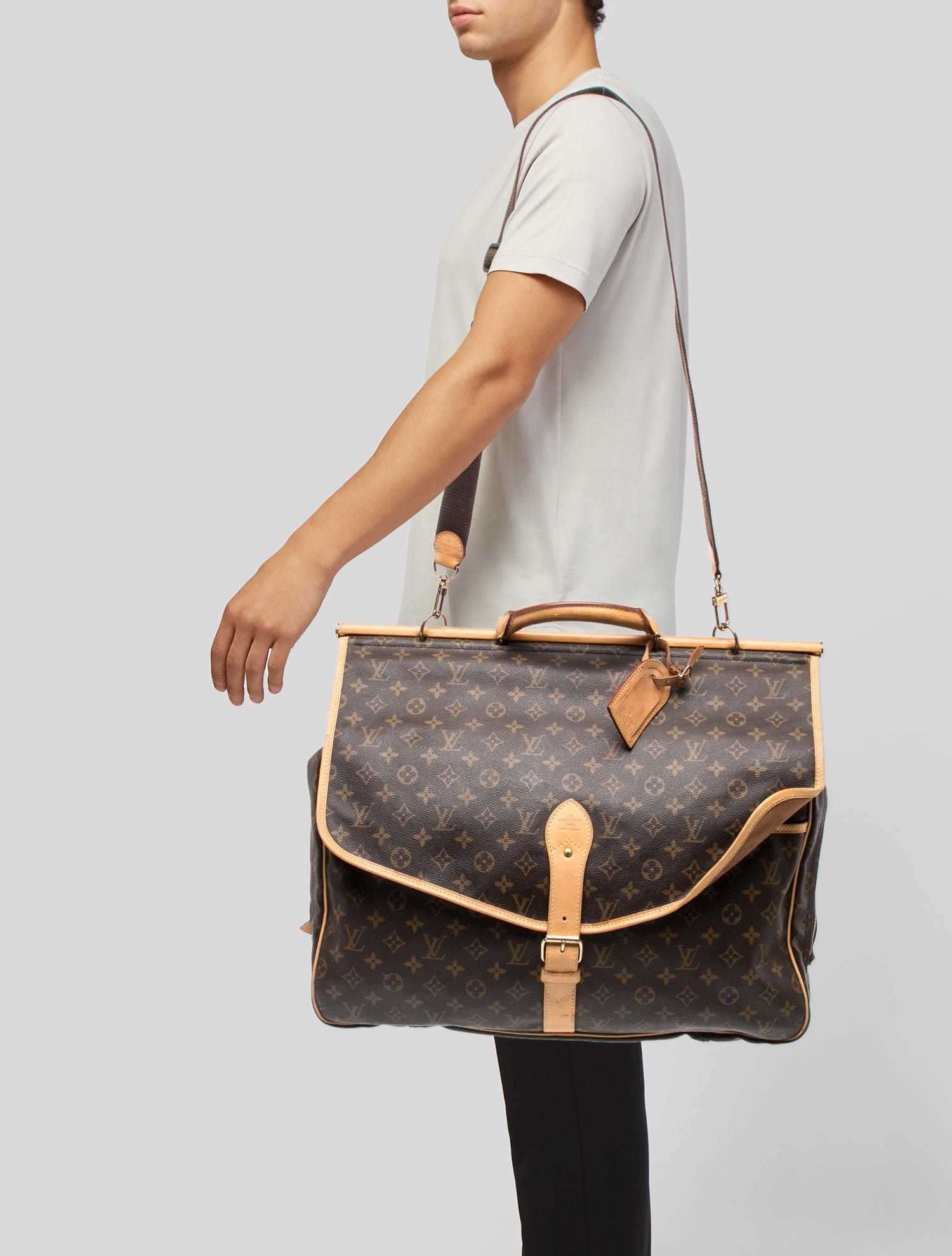 Louis Vuitton LV Monogram Sac Chasse Hunting Bag Vintage