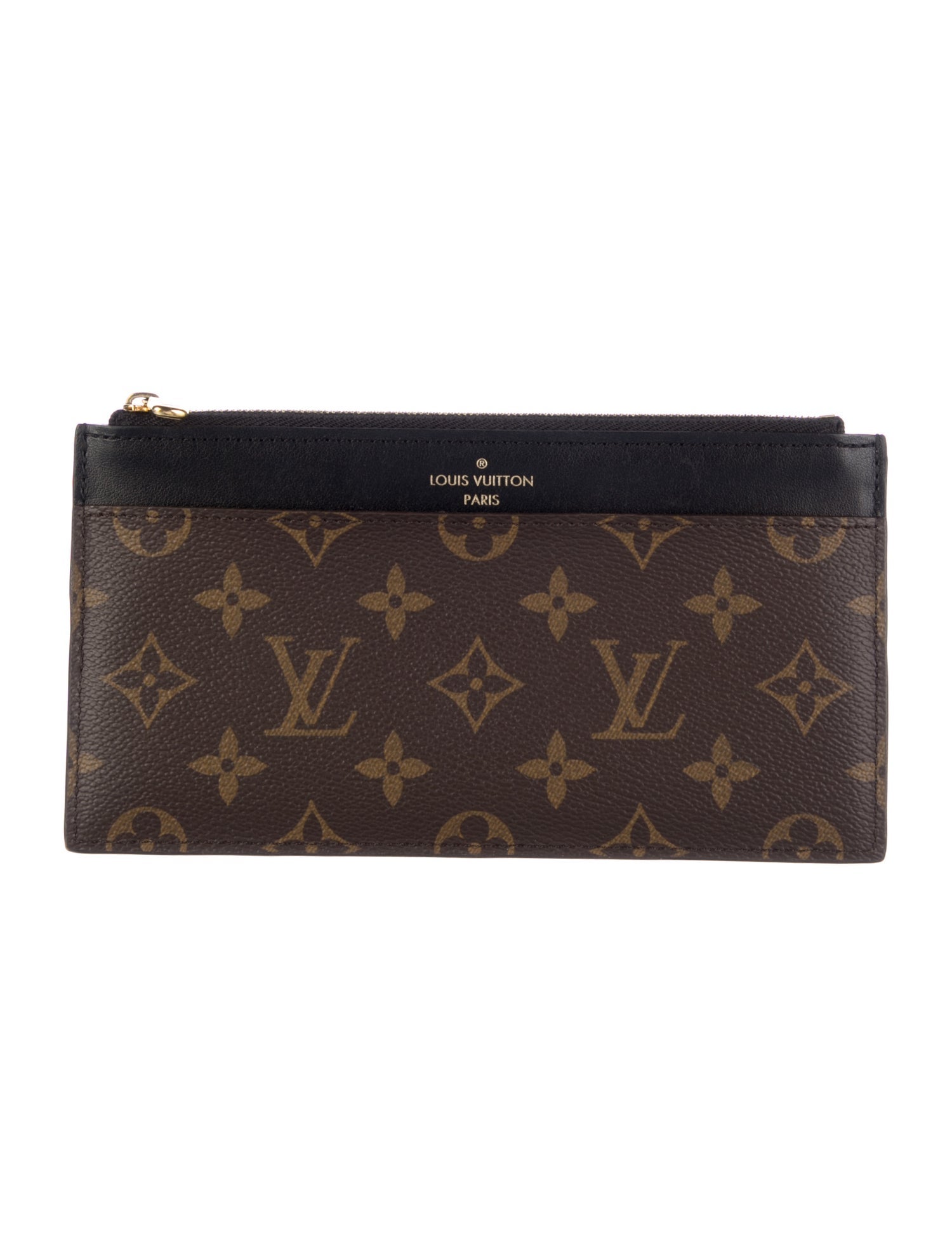 Louis Vuitton LV Monogram Coated Canvas Slim Purse