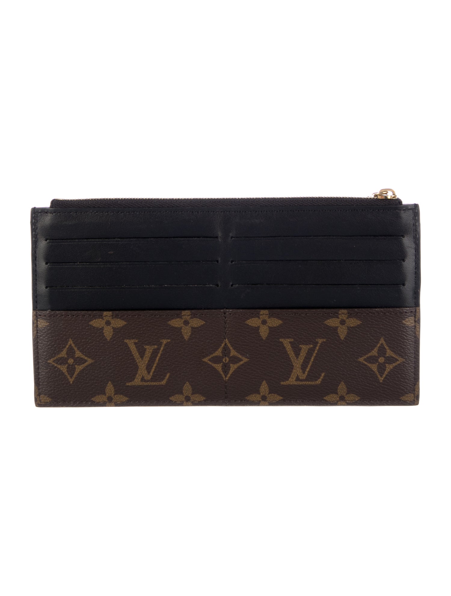 Louis Vuitton LV Monogram Coated Canvas Slim Purse