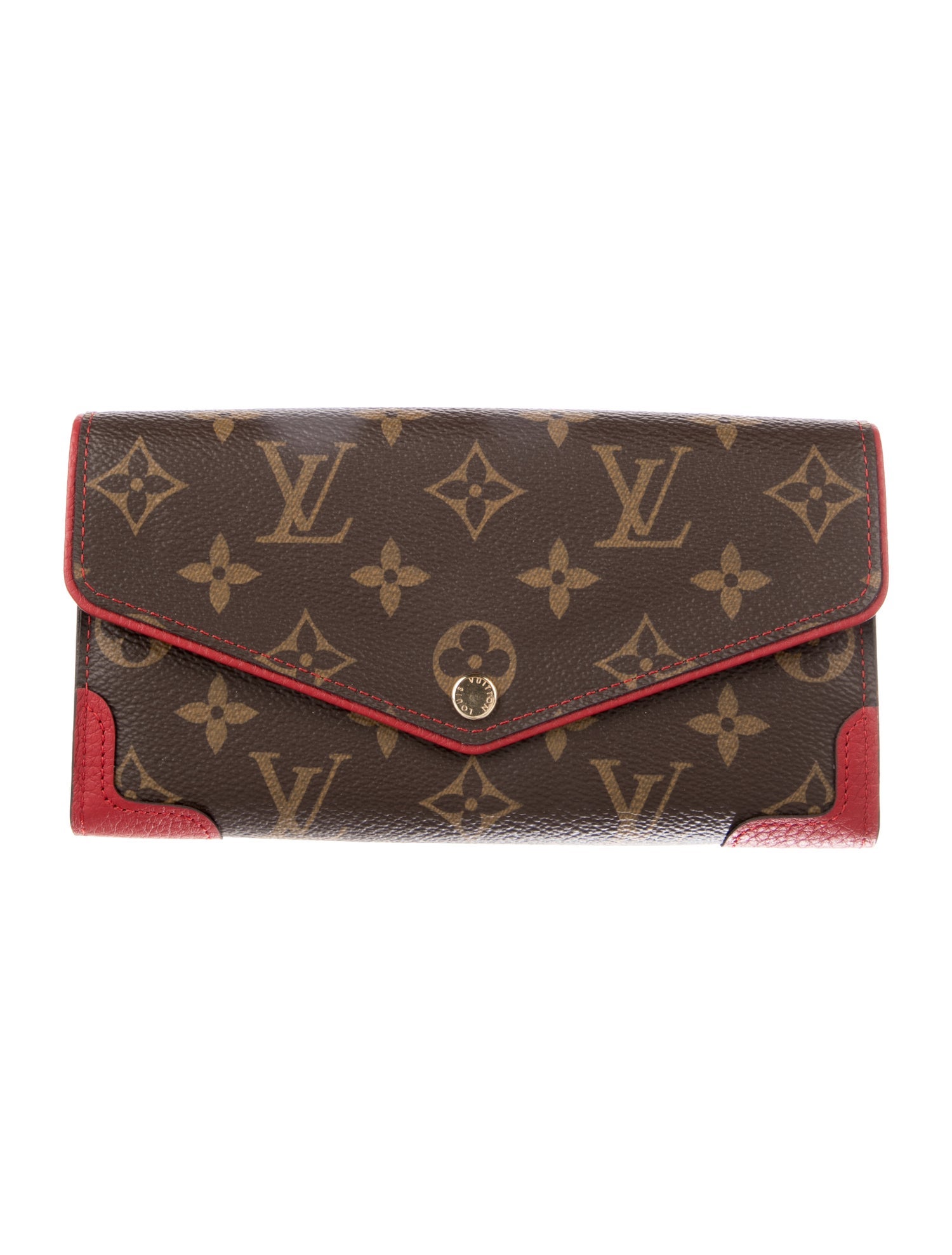 Louis Vuitton LV Monogram Coated Canvas Sarah Retiro Wallet