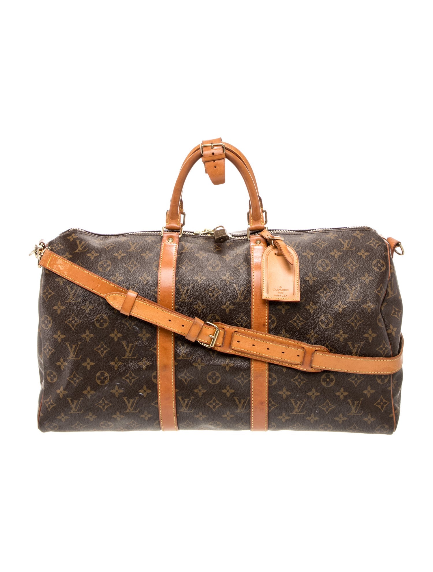 Louis Vuitton LV Monogram Keepall Bandouliere 50 Vintage