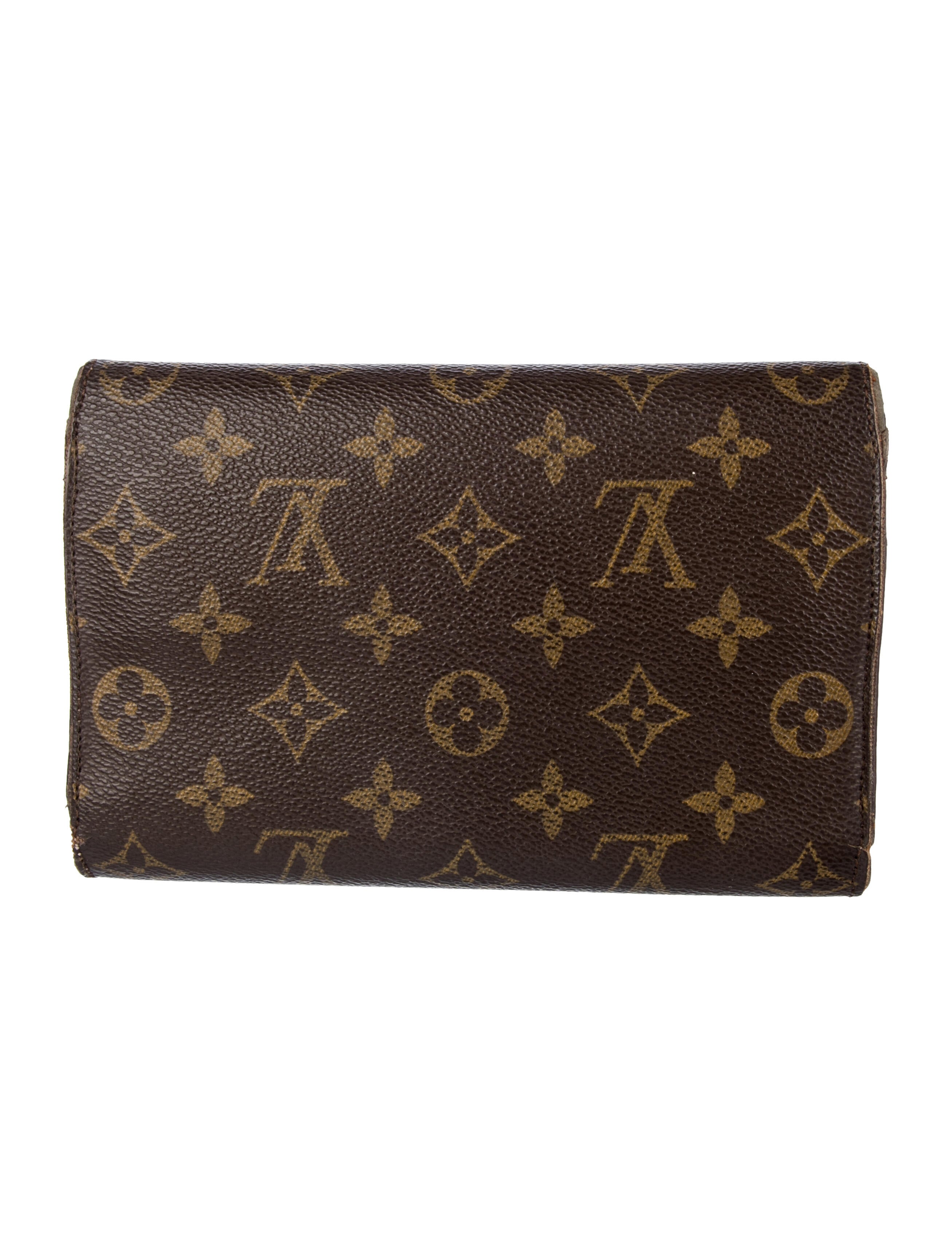 Louis Vuitton LV Monogram Coated Canvas Sarah Wallet