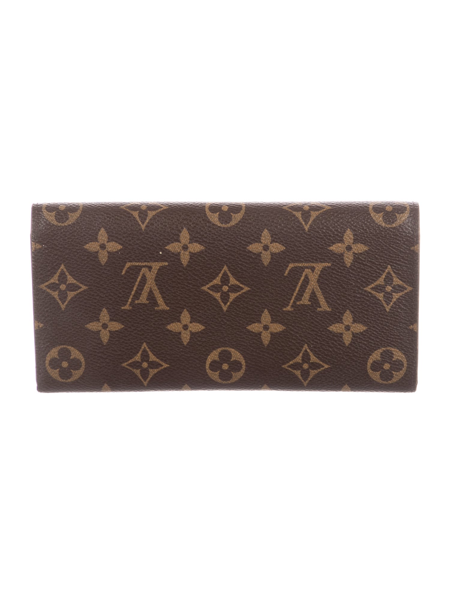 Louis Vuitton LV Monogram Coated Canvas Emilie Wallet