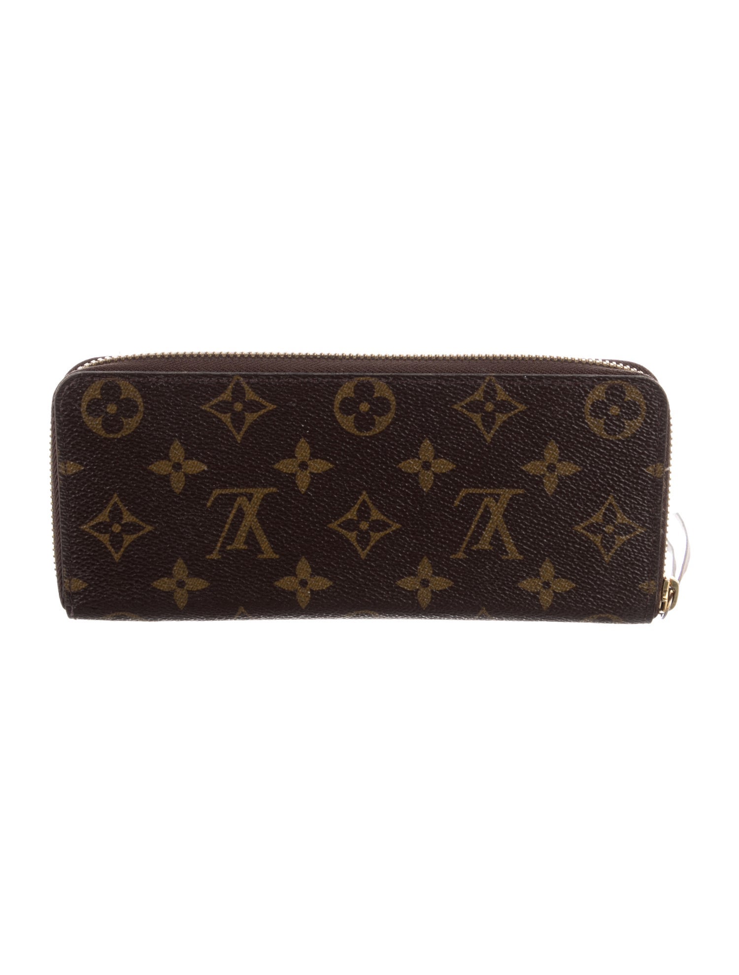Louis Vuitton LV Monogram Coated Canvas Clemence Wallet
