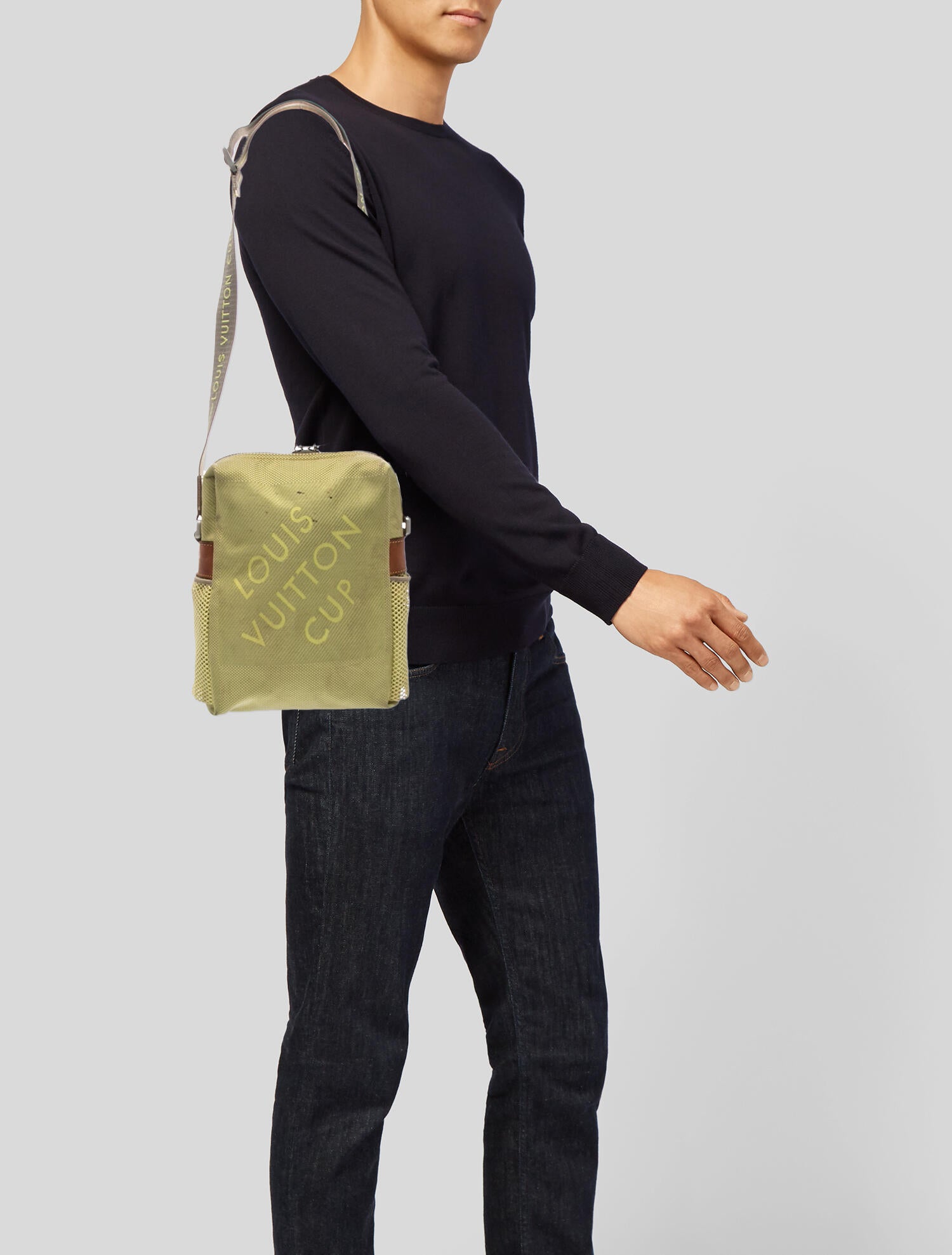 Louis Vuitton Canvas Damier Geant America's Cup Bag