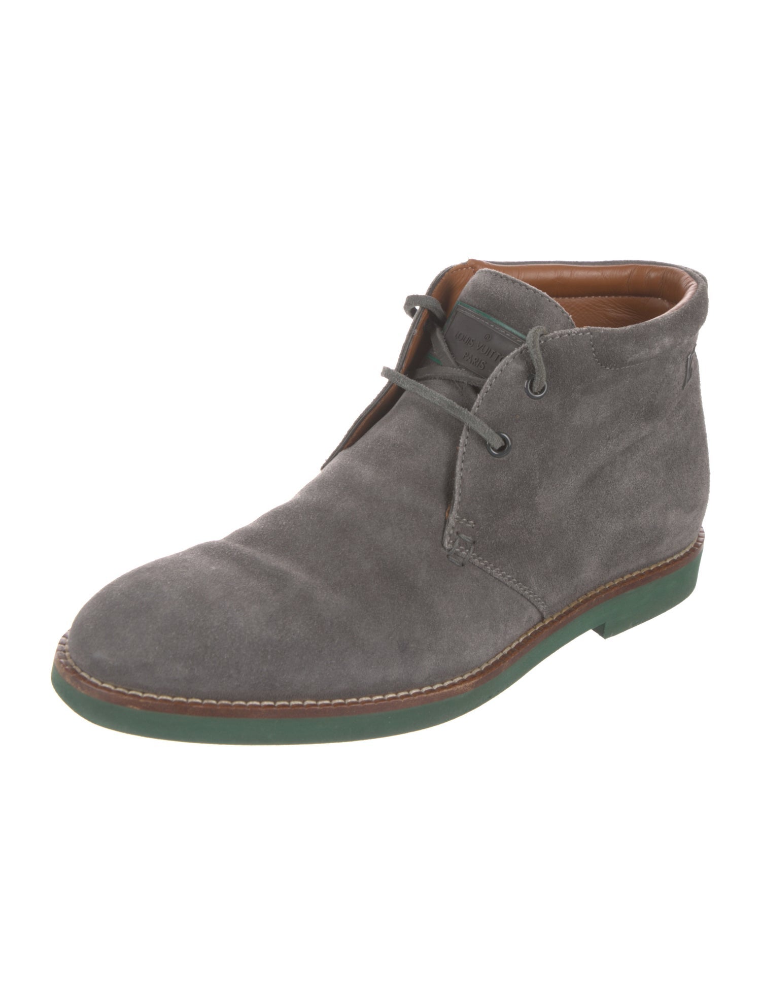 Louis Vuitton Leather Lace-Up Boots