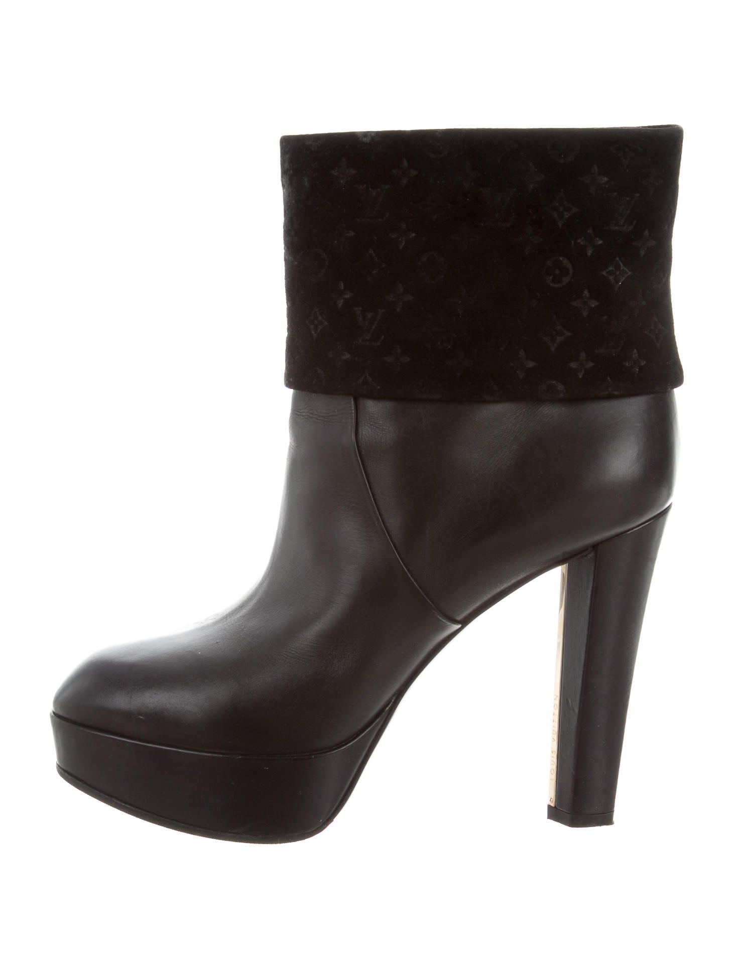 Louis Vuitton Monogram Platform Booties