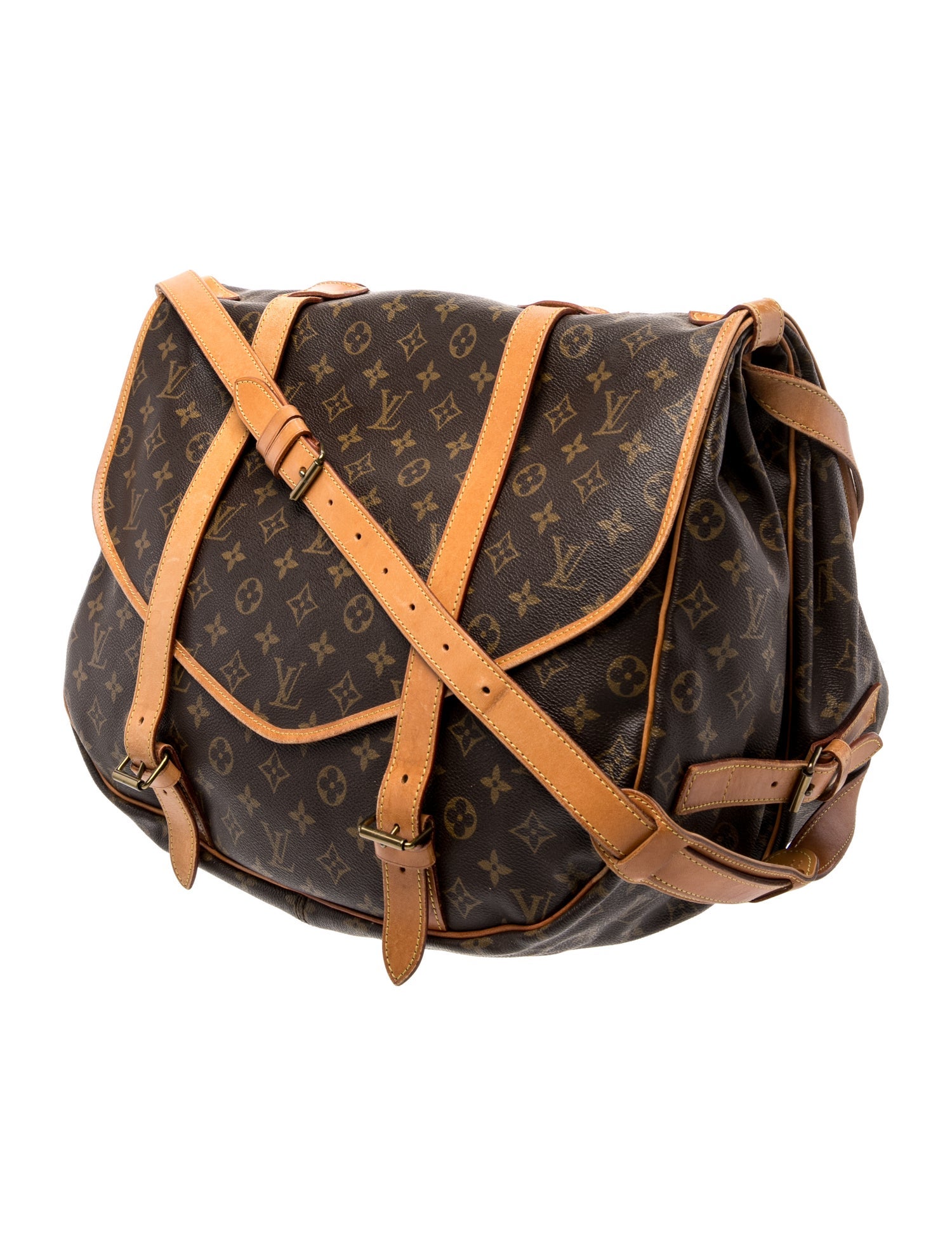 Louis Vuitton LV Monogram Saumur 43 Vintage