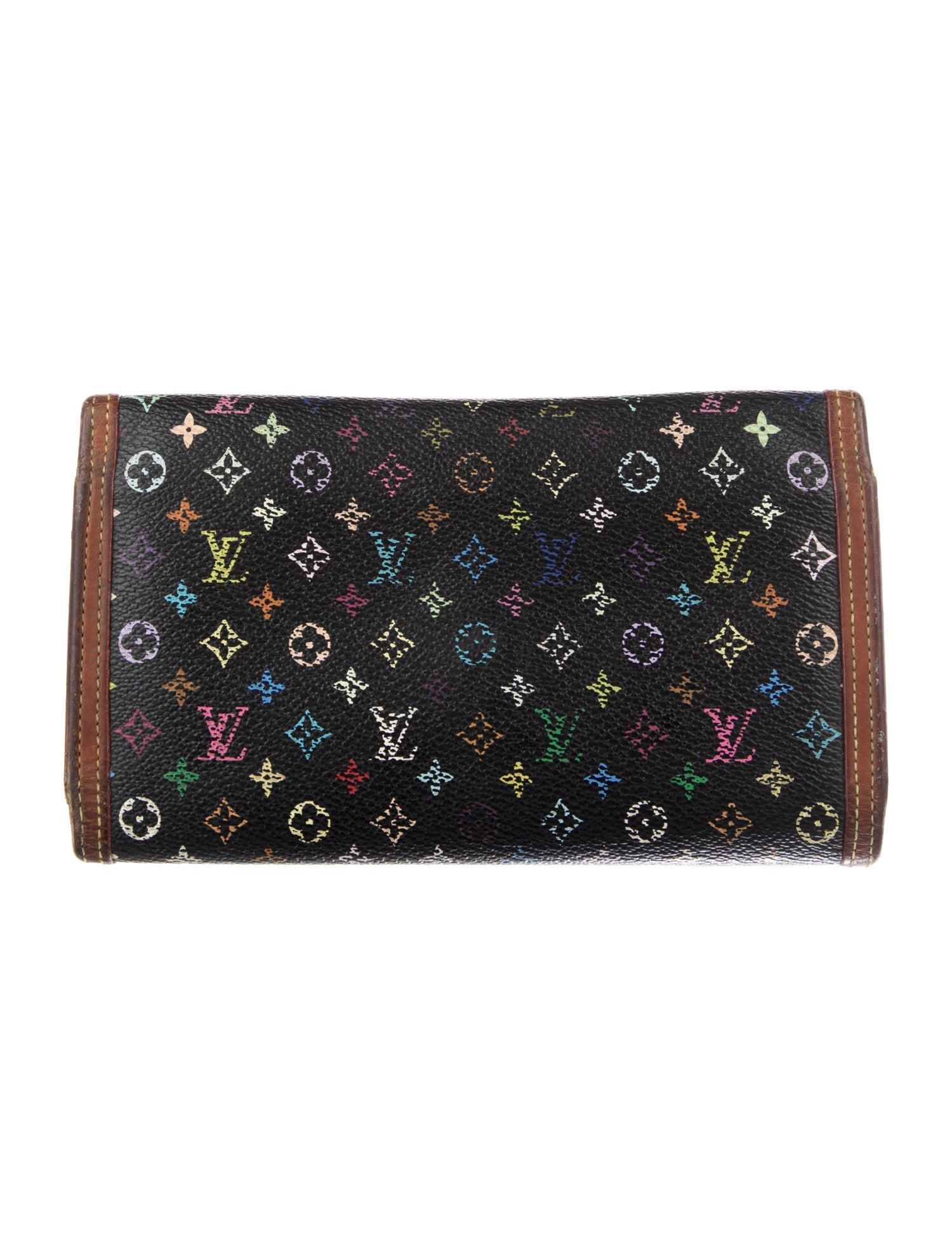 Louis Vuitton 2006 Multicolore Monogram Pattern Porte Trésor International Wallet