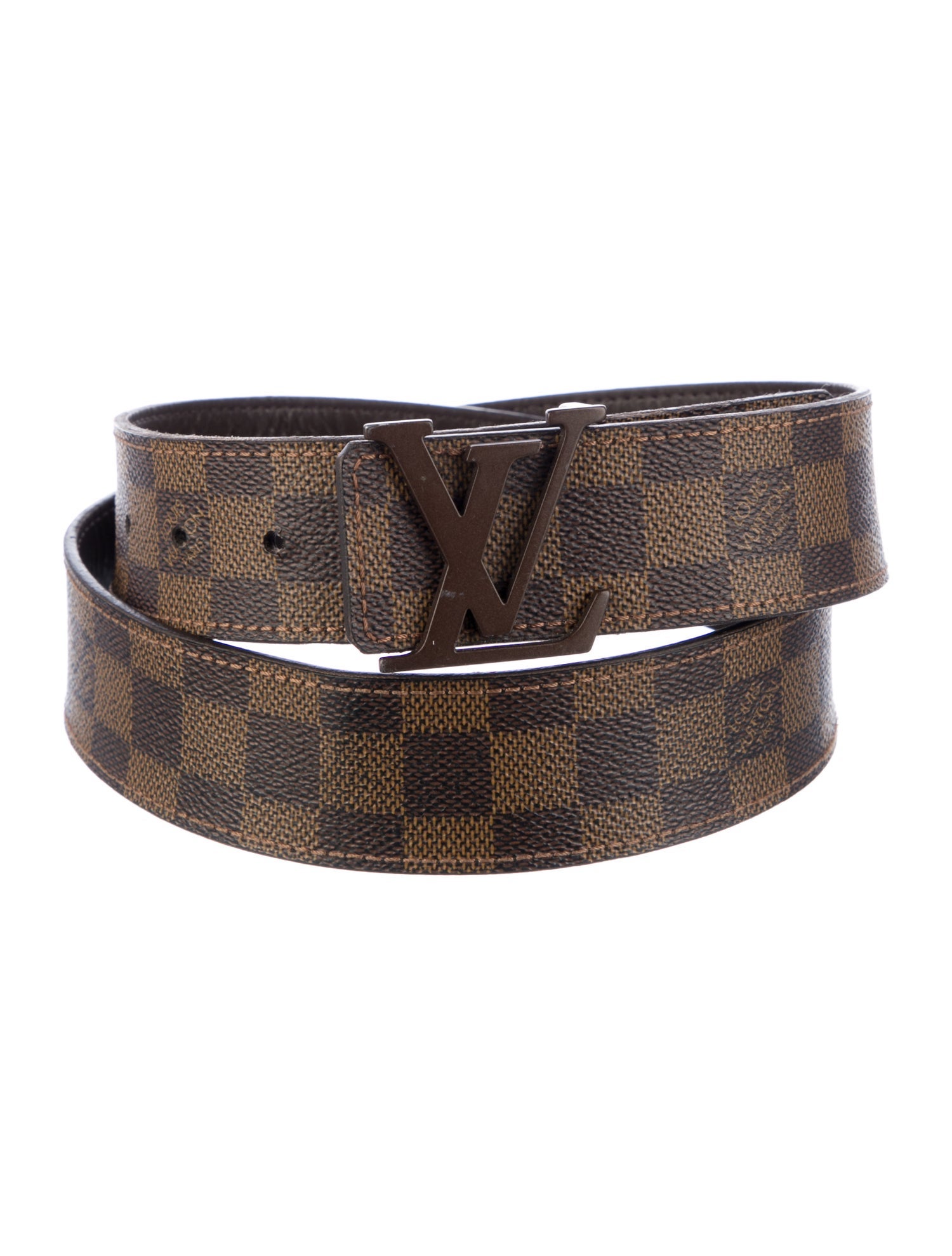 Louis Vuitton Vintage Damier Ebene LV Initiales 40MM Waist Belt