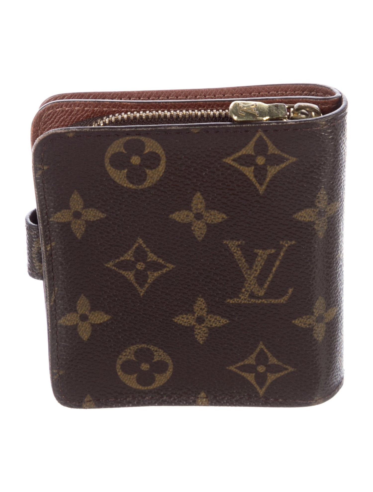 Louis Vuitton LV Monogram Coated Canvas Compact Zippé Wallet