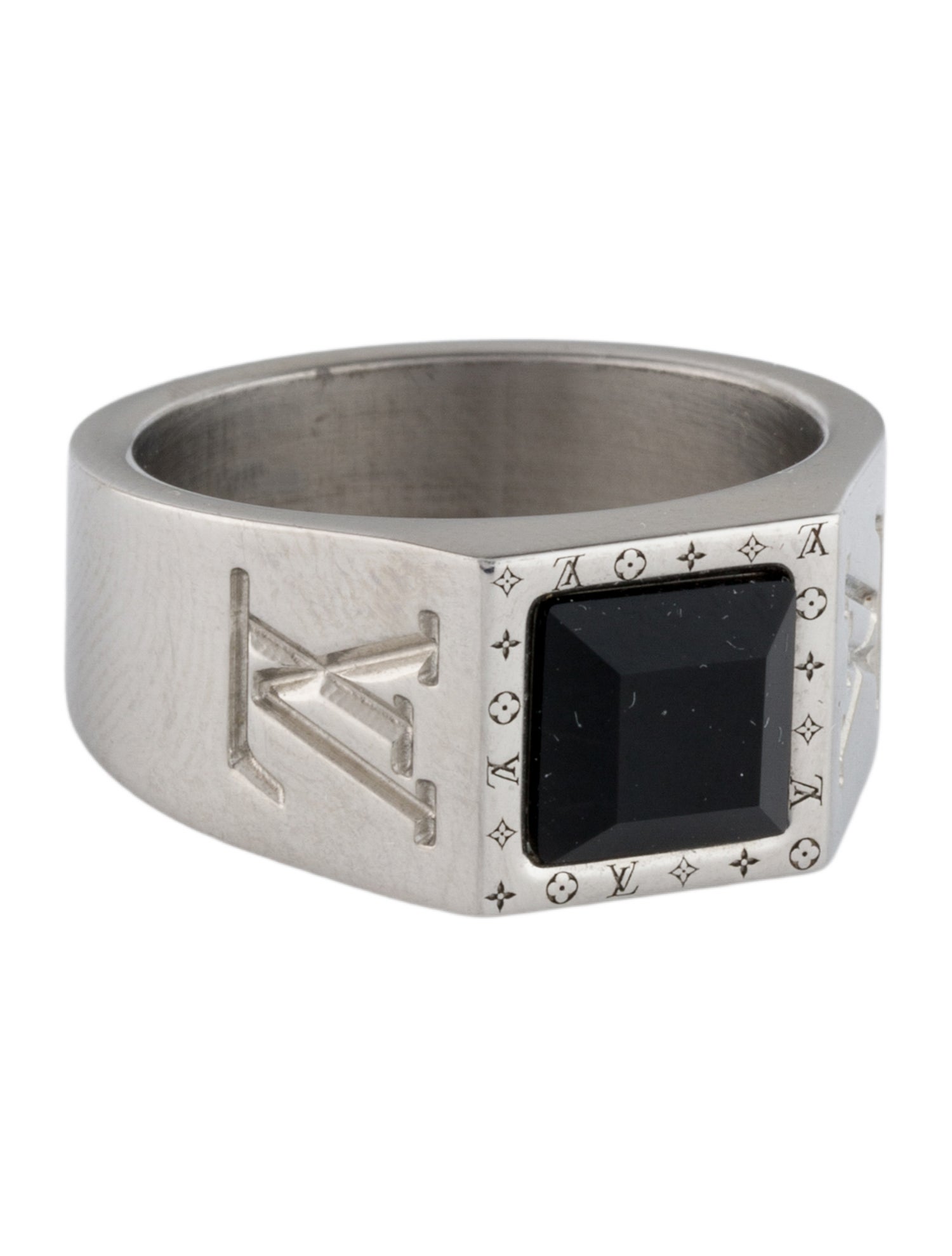 Louis Vuitton LV Onyx Signet Ring