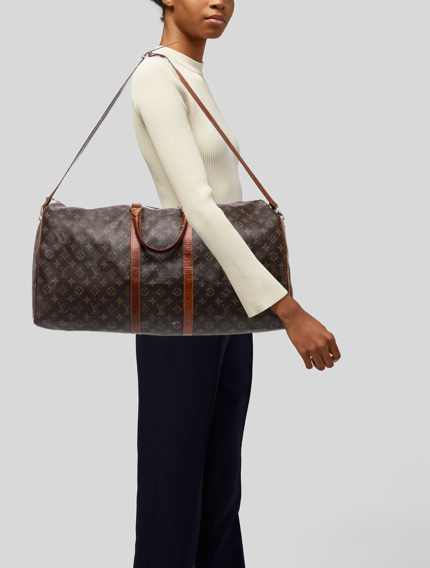 Louis Vuitton LV Monogram Keepall Bandouliere 60