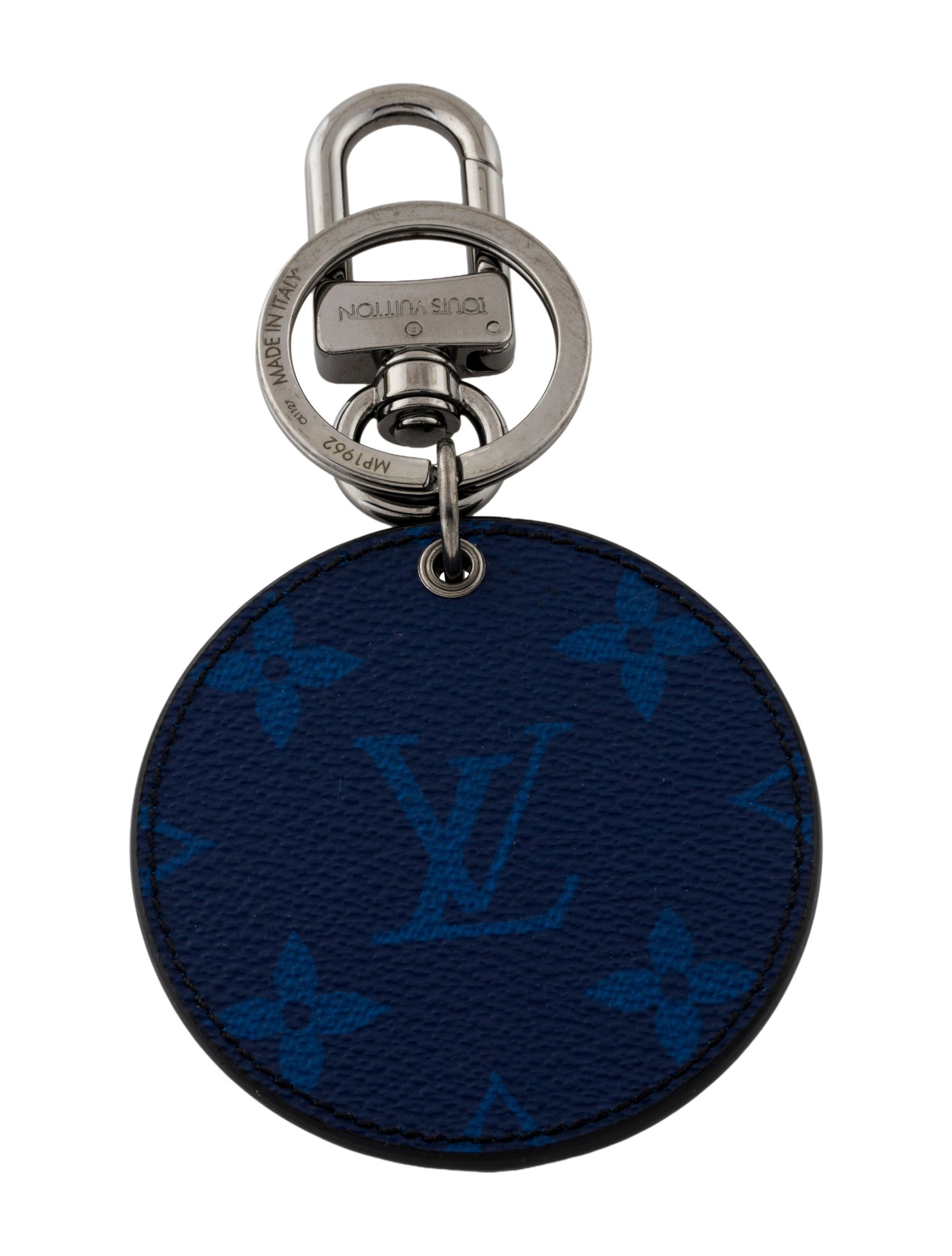 Louis Vuitton Monogram Eclipse Split Round Key Holder & Bag Charm