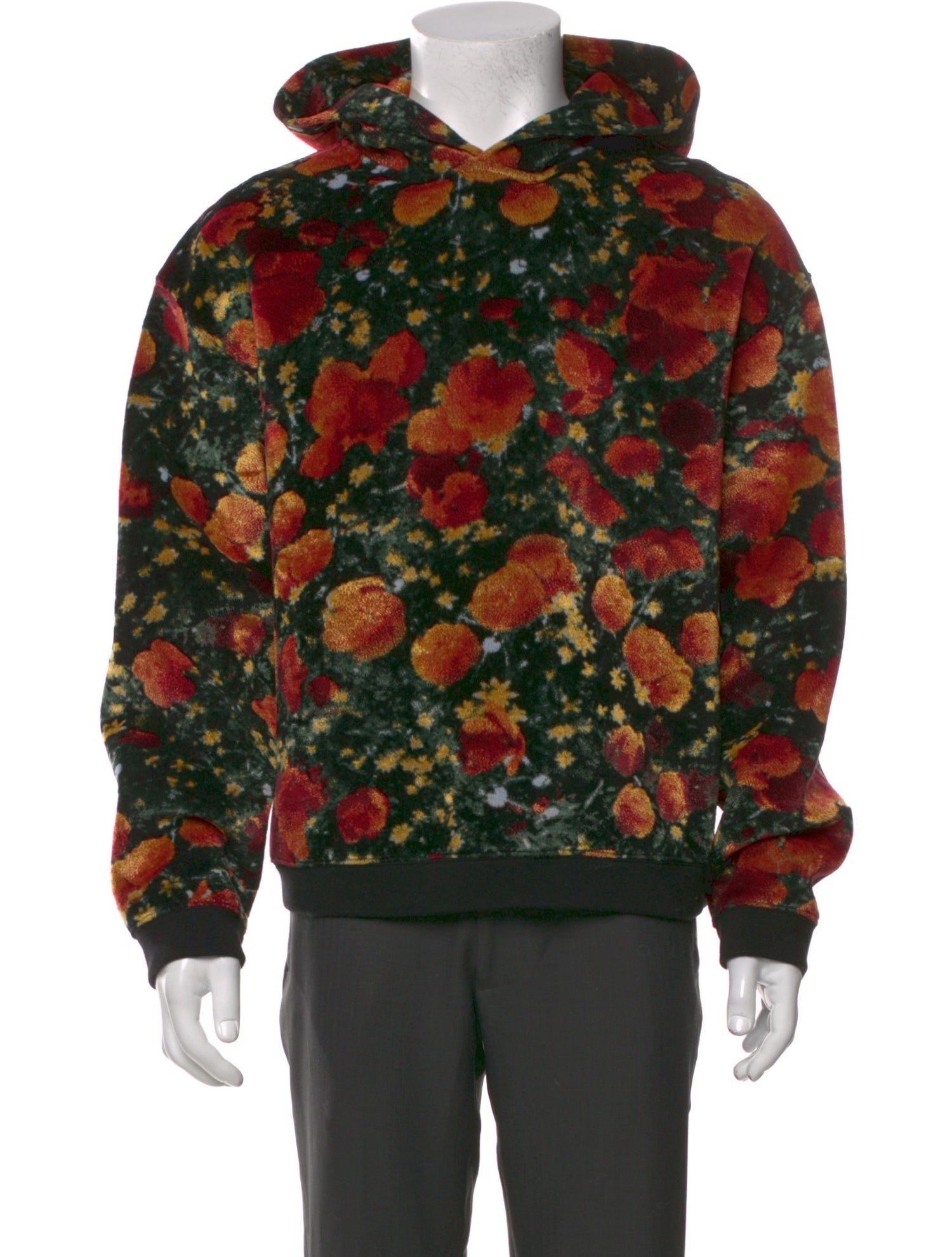 Louis Vuitton 2019 Plain Rainbow Poppies Hoodie w/ Tags