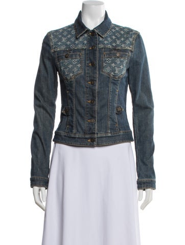Pre-owned Louis Vuitton 2006 Denim Jacket In Blue